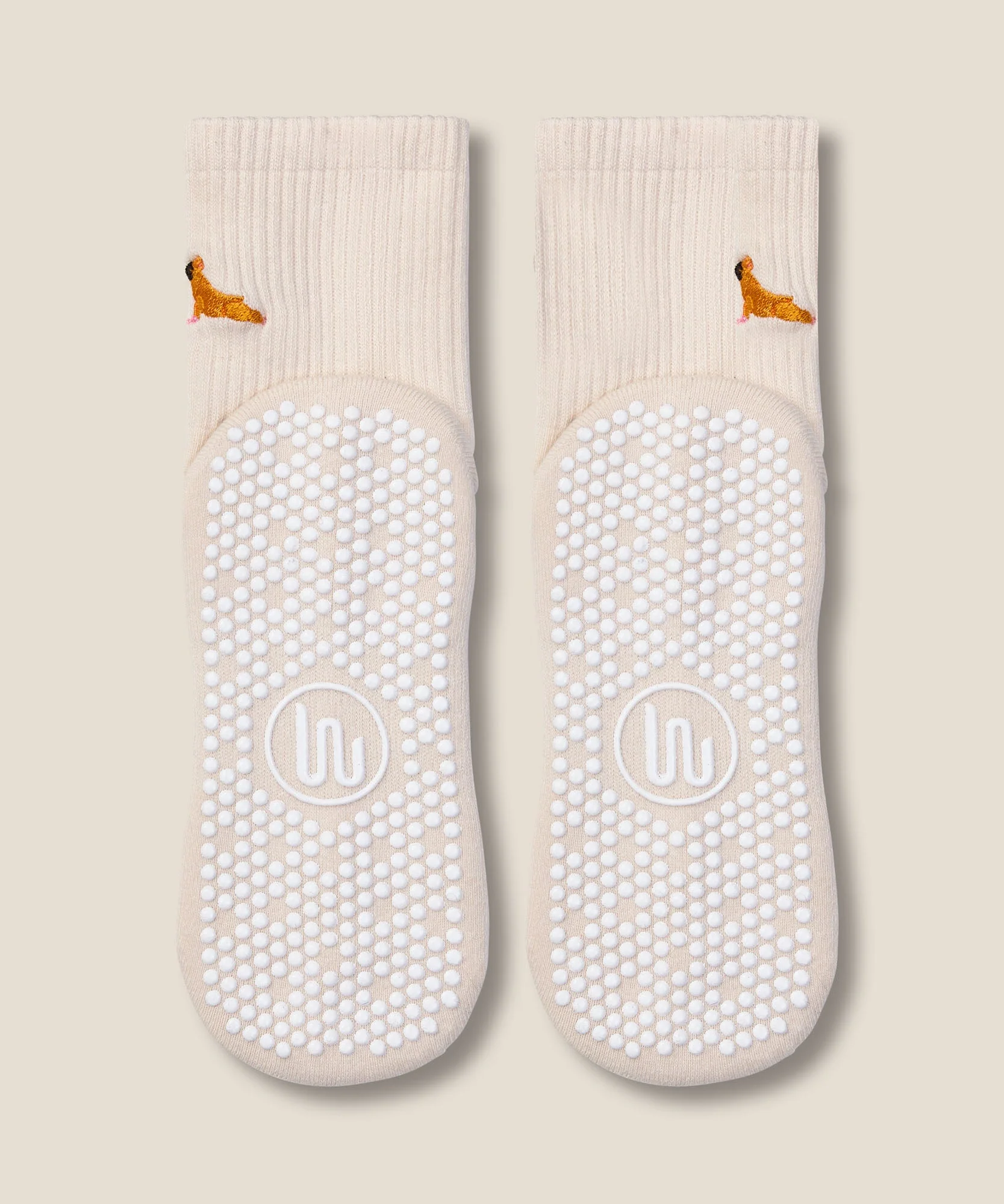 Crew Grip Socks - Pug Oat - Image 5