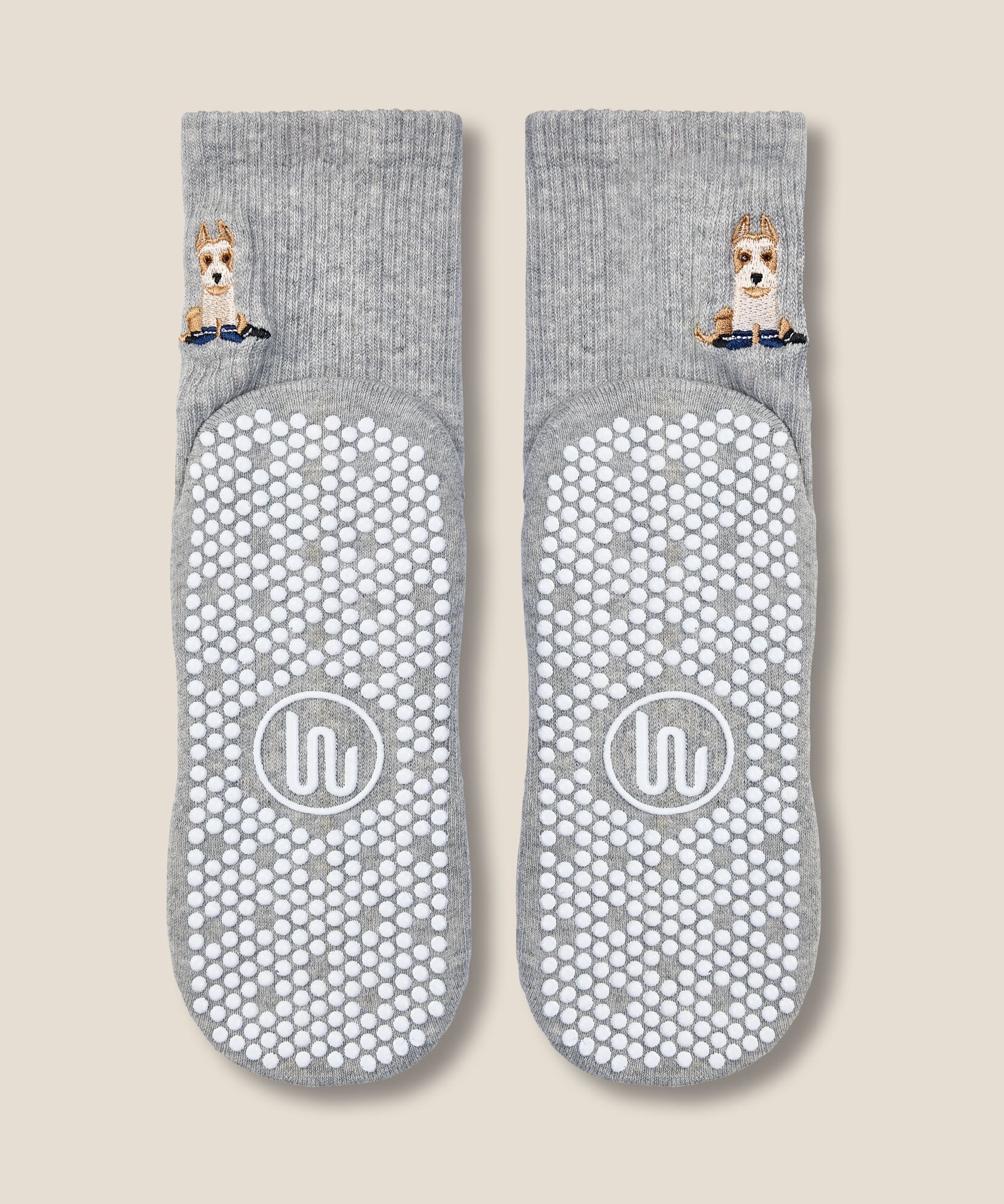 Crew Grip Socks - Terrier Grey Marle - Image 5