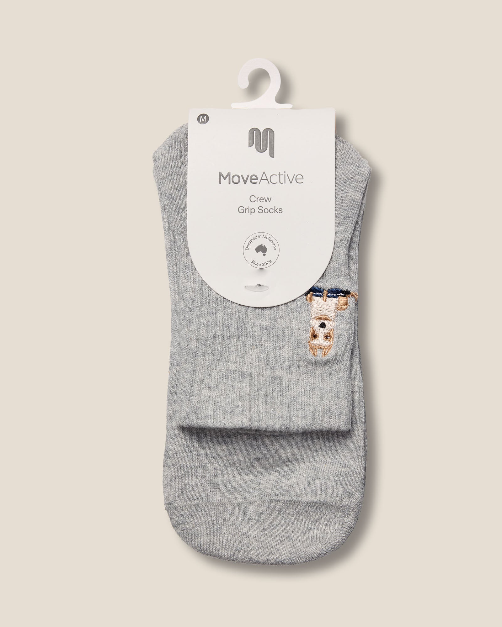 Crew Grip Socks - Terrier Grey Marle - Image 6