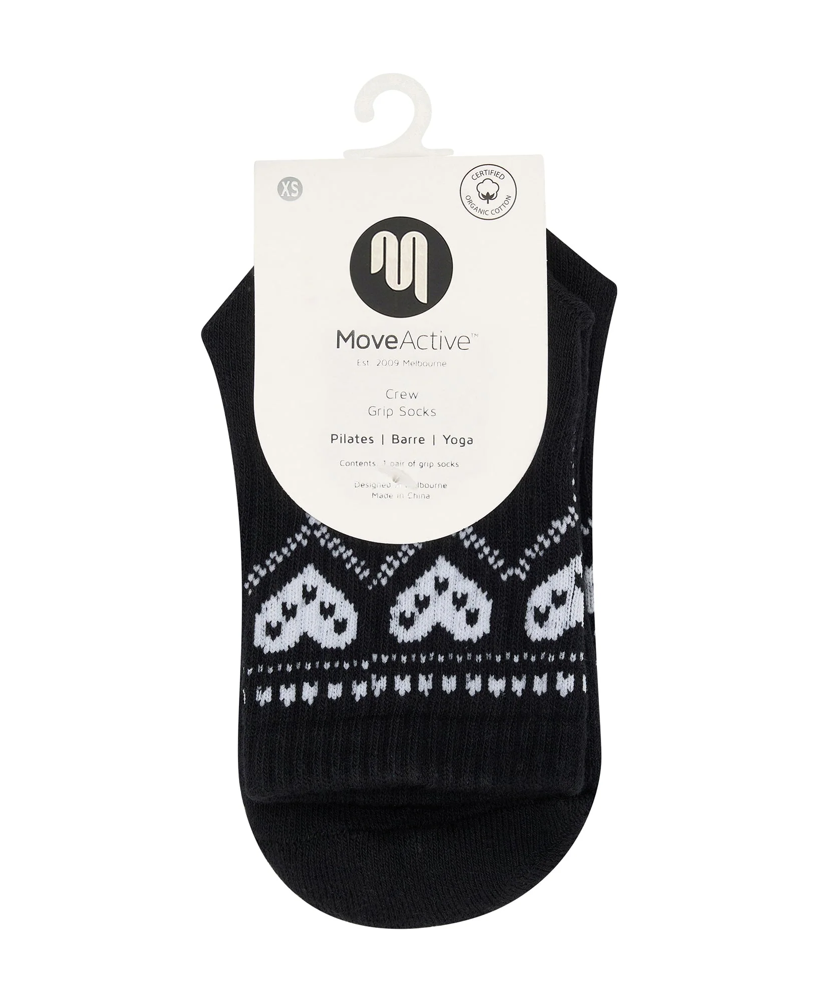 Crew Grip Socks - Alpine Heart Midnight - Image 4