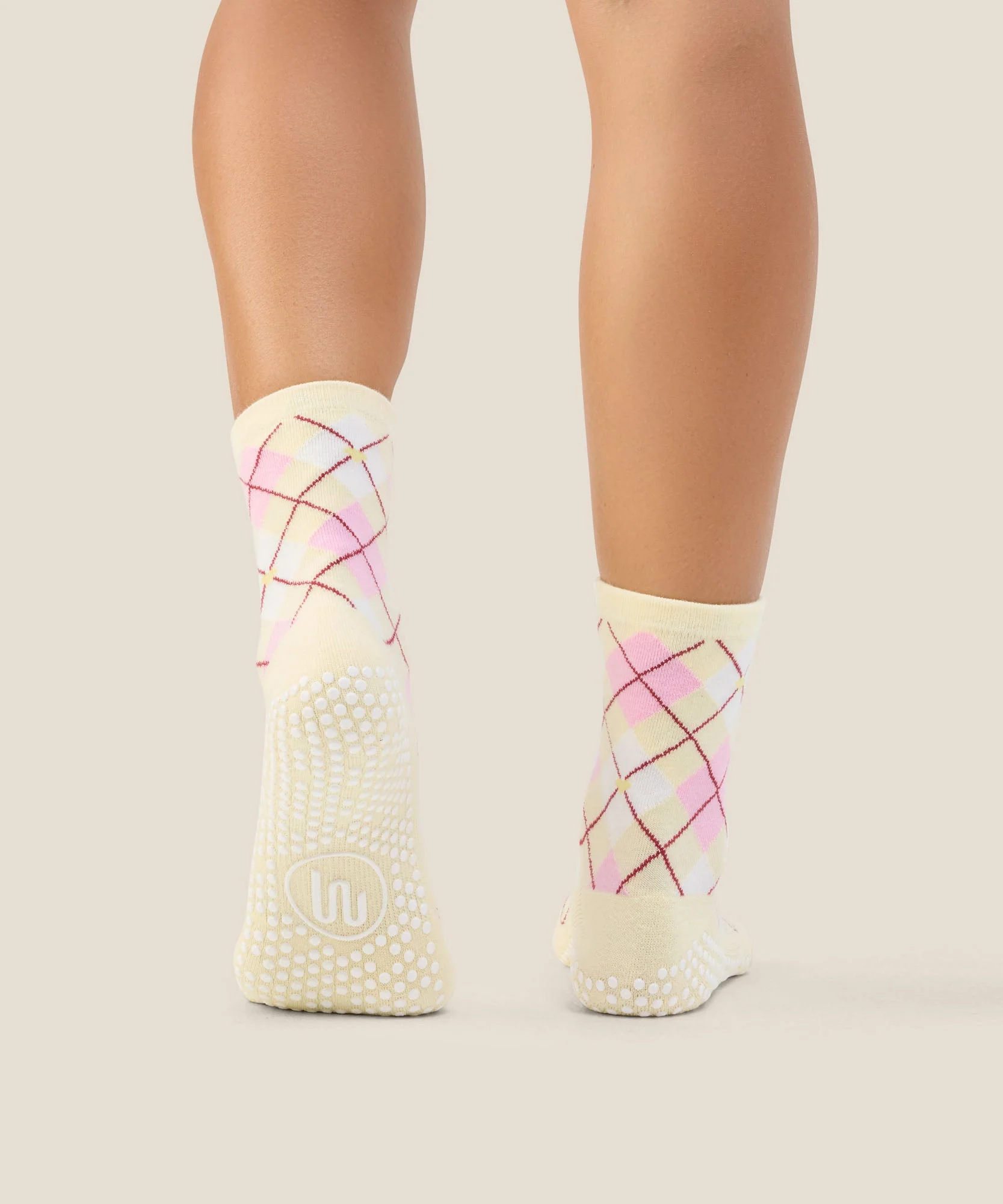 Crew Grip Socks - Argyle Butter - Image 3