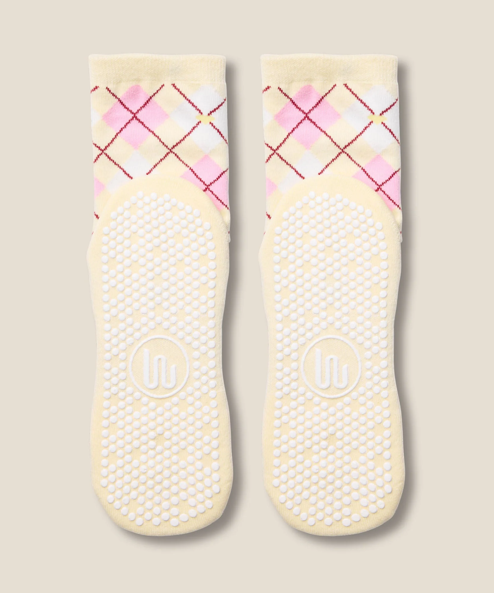 Crew Grip Socks - Argyle Butter - Image 5