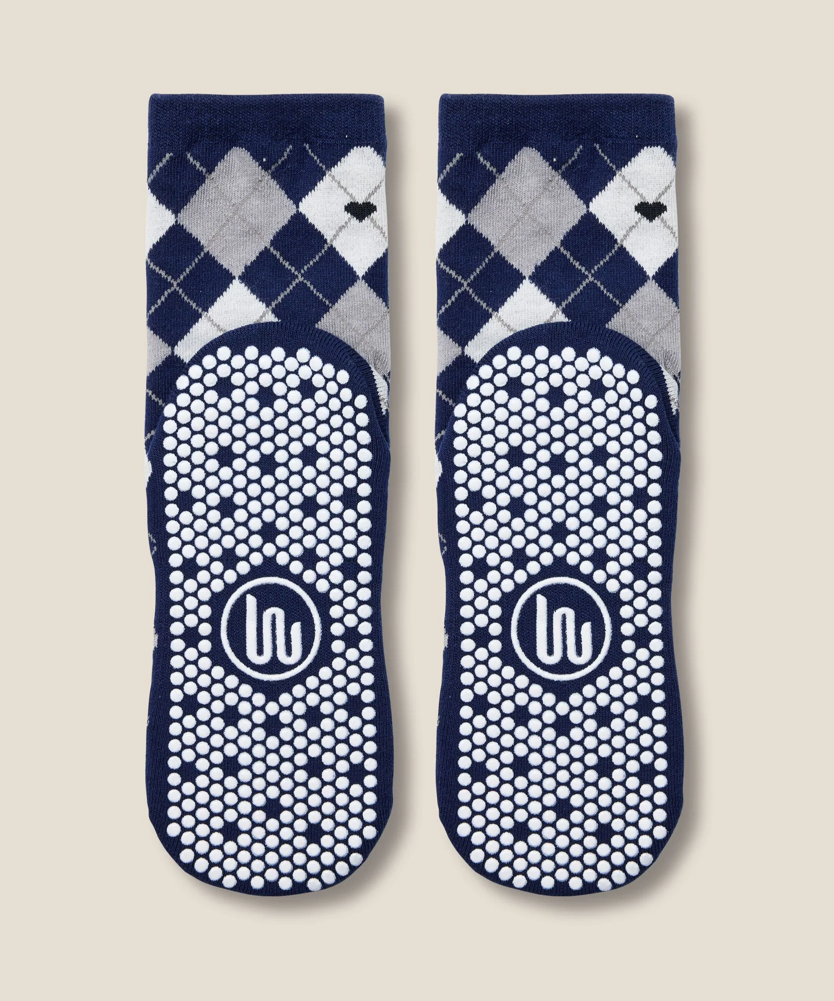 Crew Grip Socks - Argyle Navy - Image 5