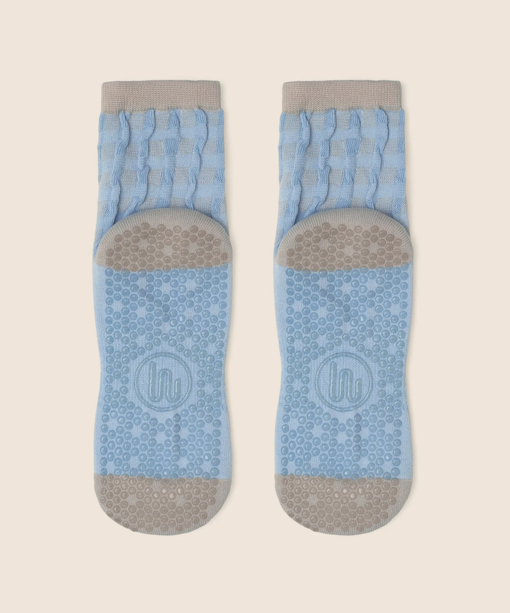 Crew Grip Socks - Bluebelle Gingham - Image 4