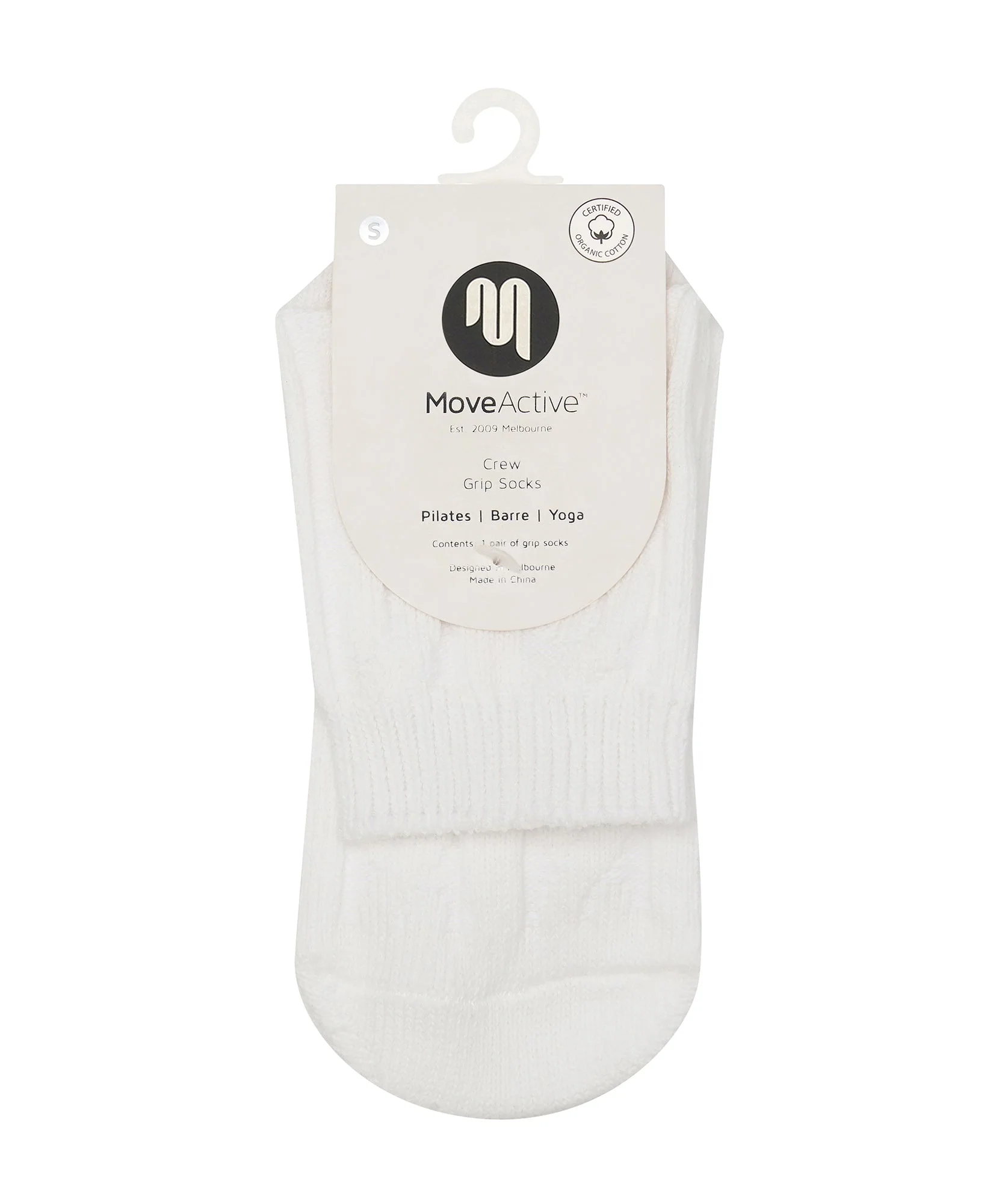Crew Grip Socks - Cable-Knit Ivory - Image 5