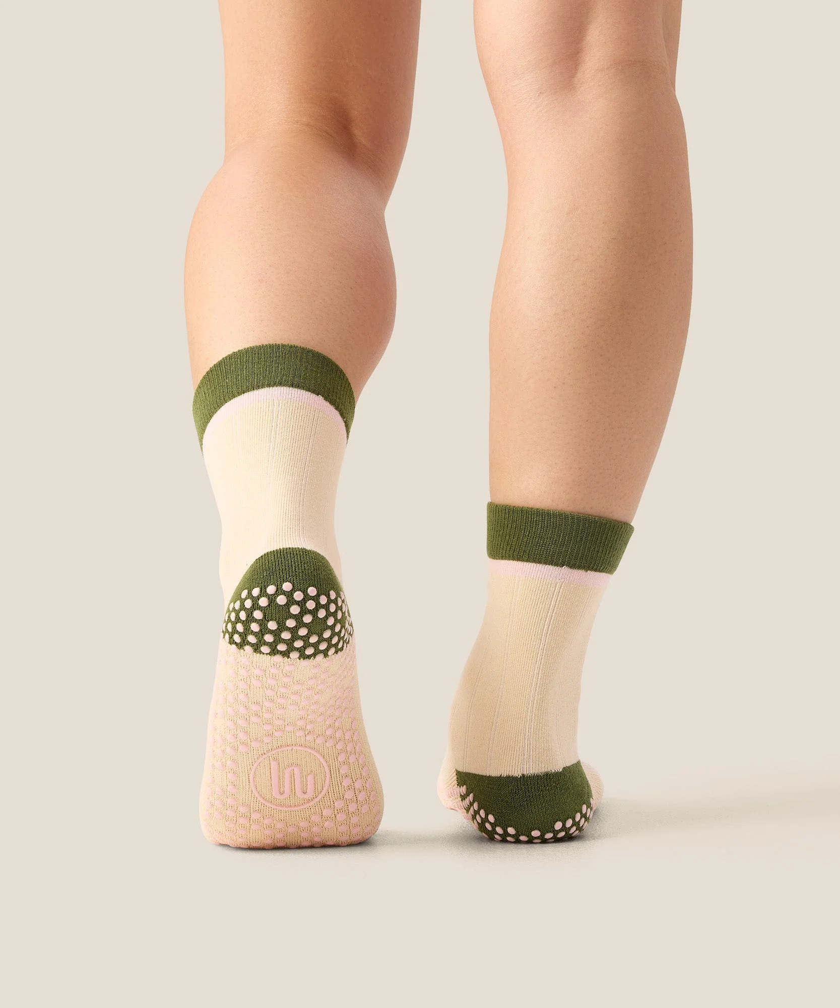 Crew Grip Socks - Cottage Stripe - Image 2