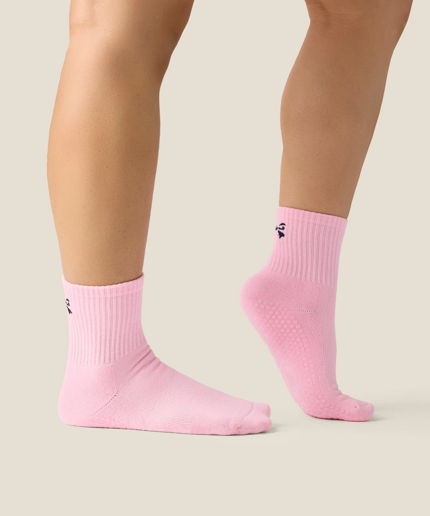 Crew Grip Socks - Darling Bow Pink - Image 2