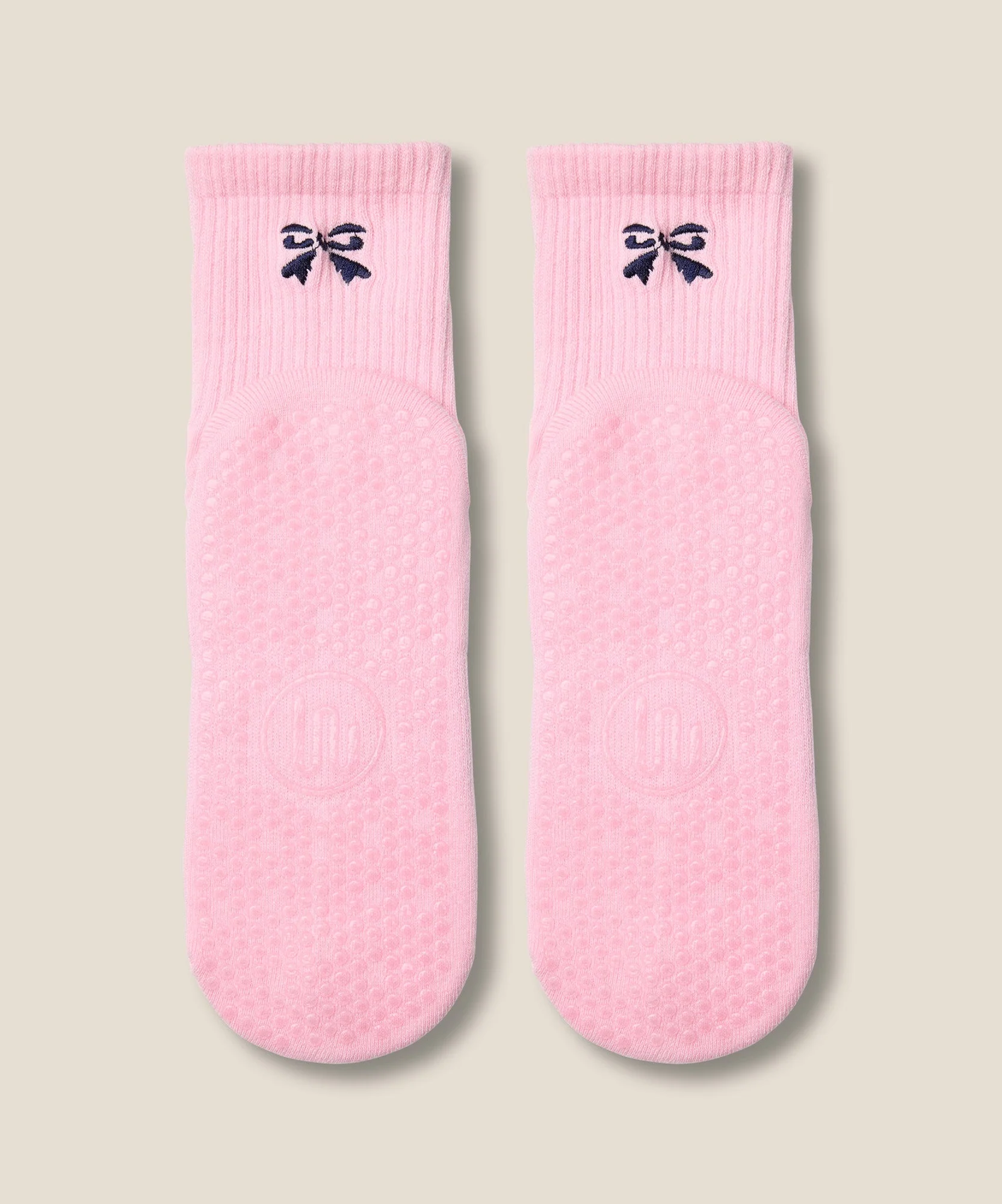 Crew Grip Socks - Darling Bow Pink - Image 5