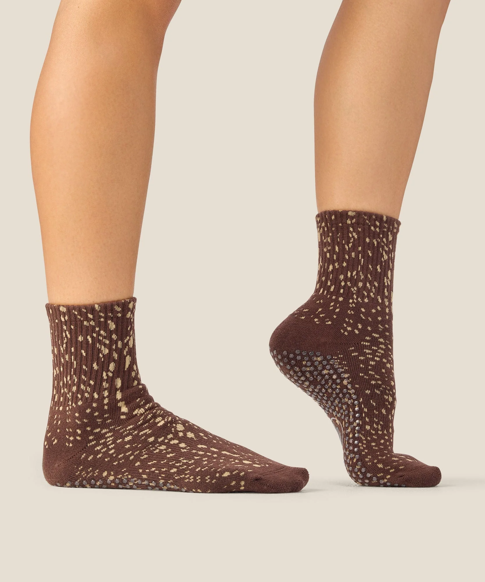 Crew Grip Socks - Fawn Espresso - Image 3