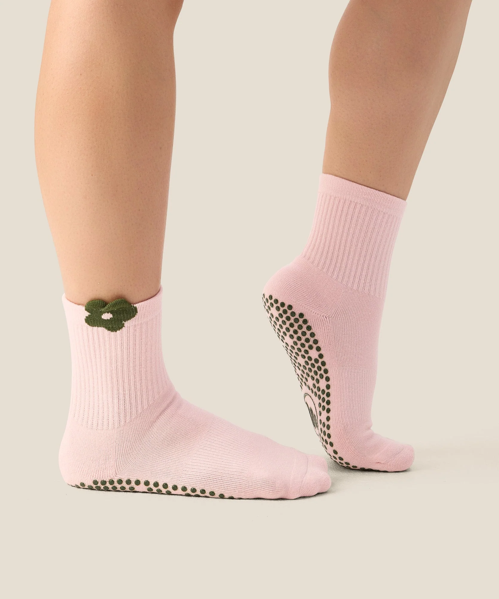 Crew Grip Socks - Flower Patch Blush - Image 3