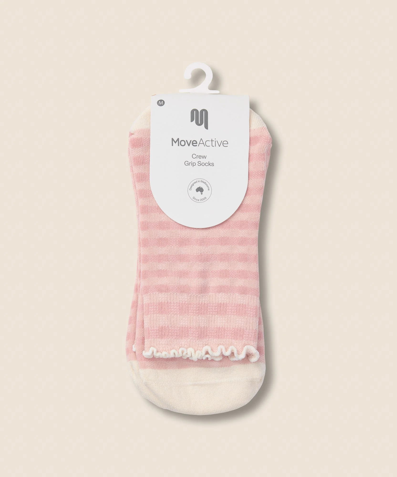 Crew Grip Socks - Gingham Frill Rose - Image 5