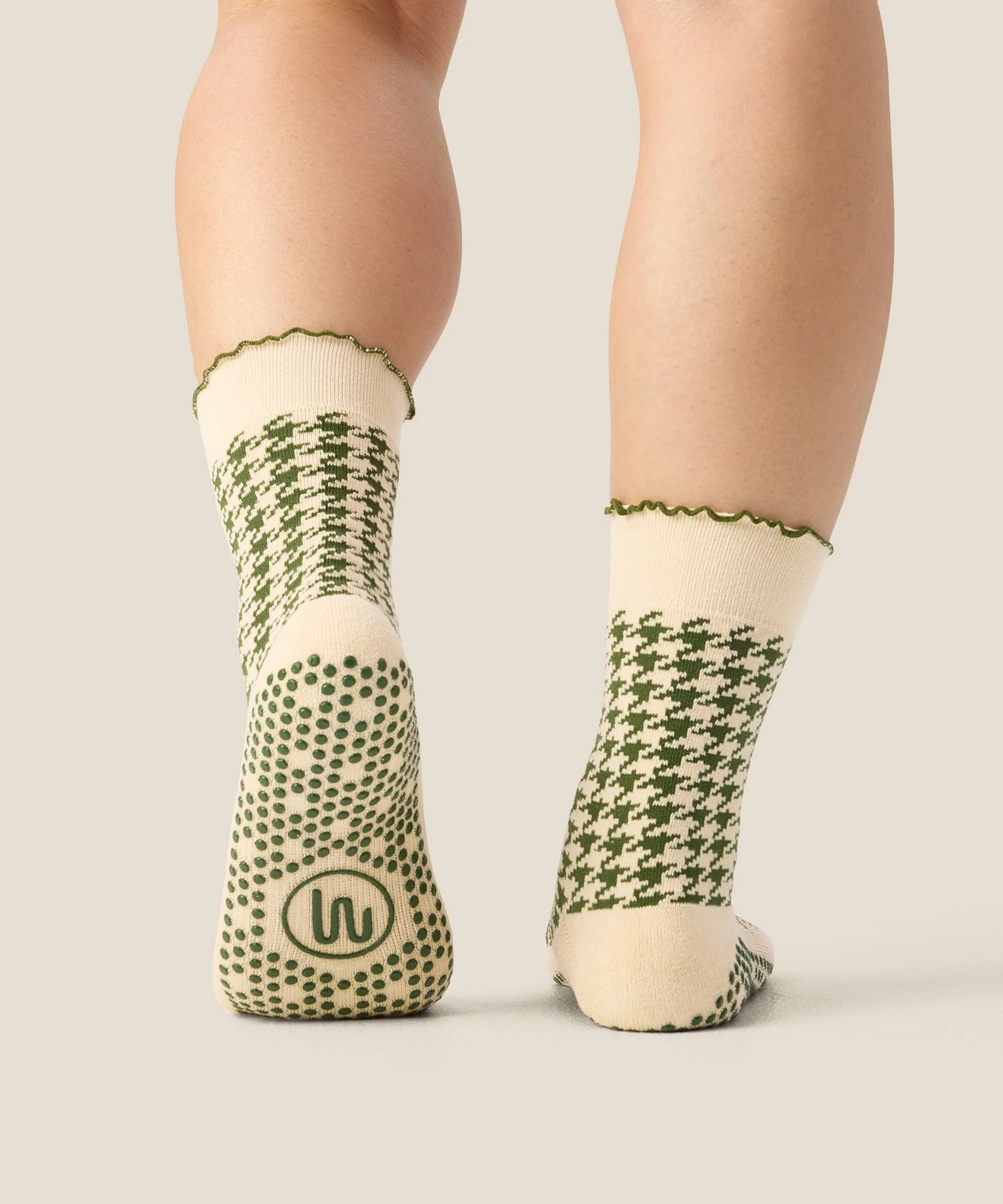 Crew Grip Socks - Houndstooth Pine - Image 3