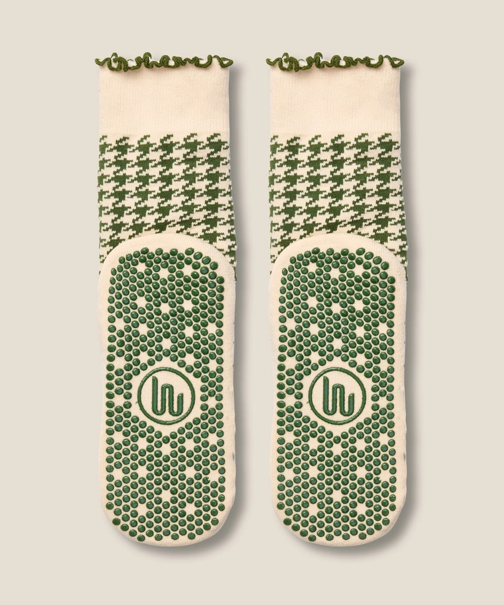Crew Grip Socks - Houndstooth Pine - Image 4
