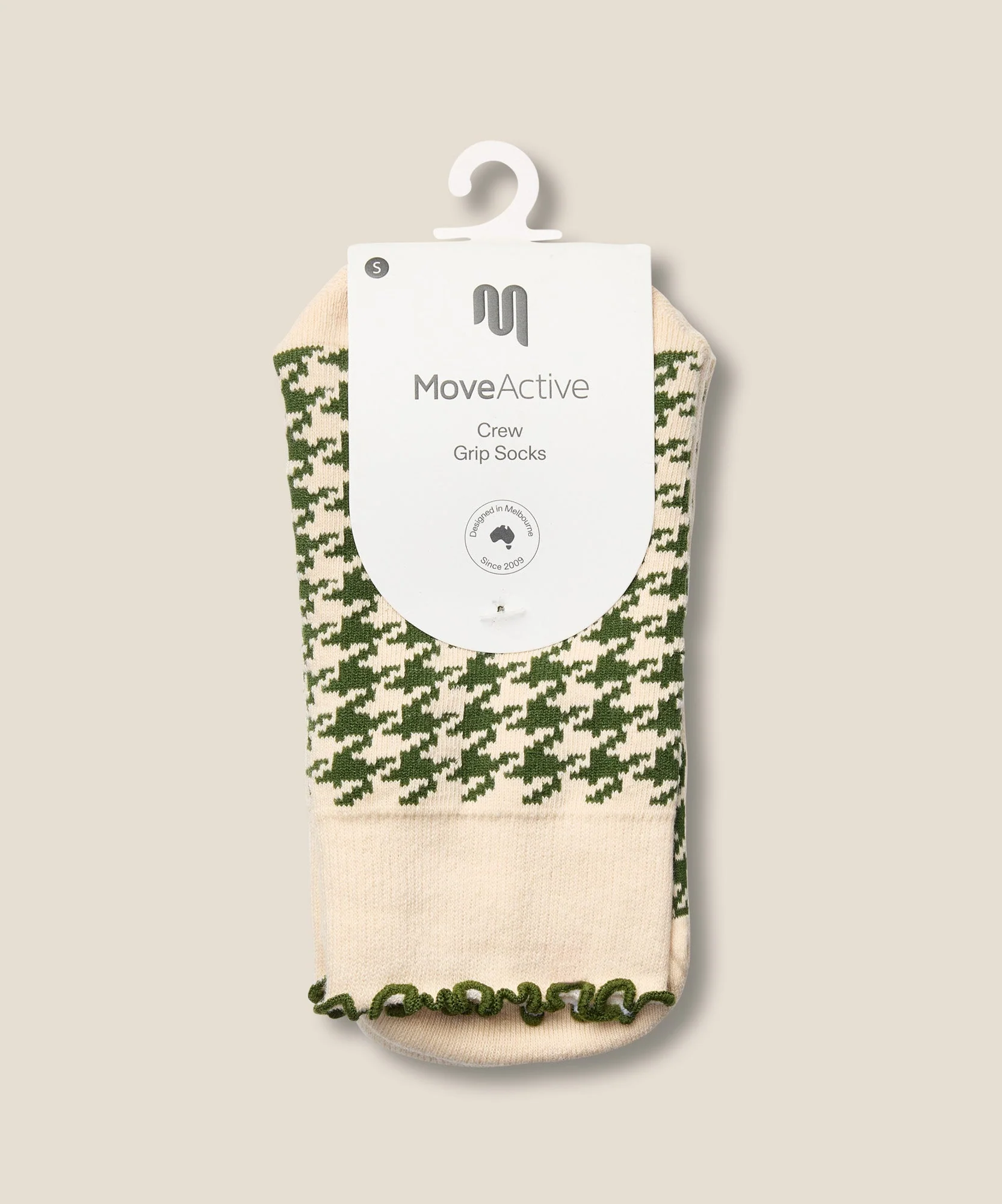Crew Grip Socks - Houndstooth Pine - Image 5