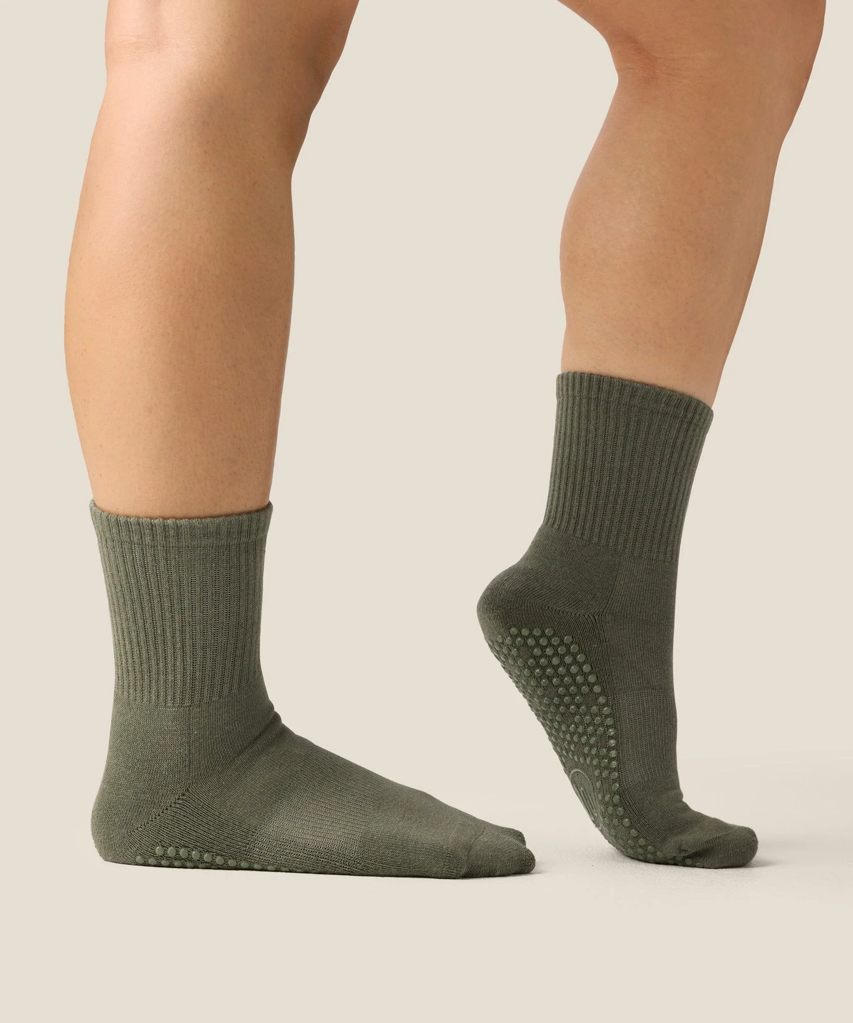 Crew Grip Socks - Khaki - Image 3