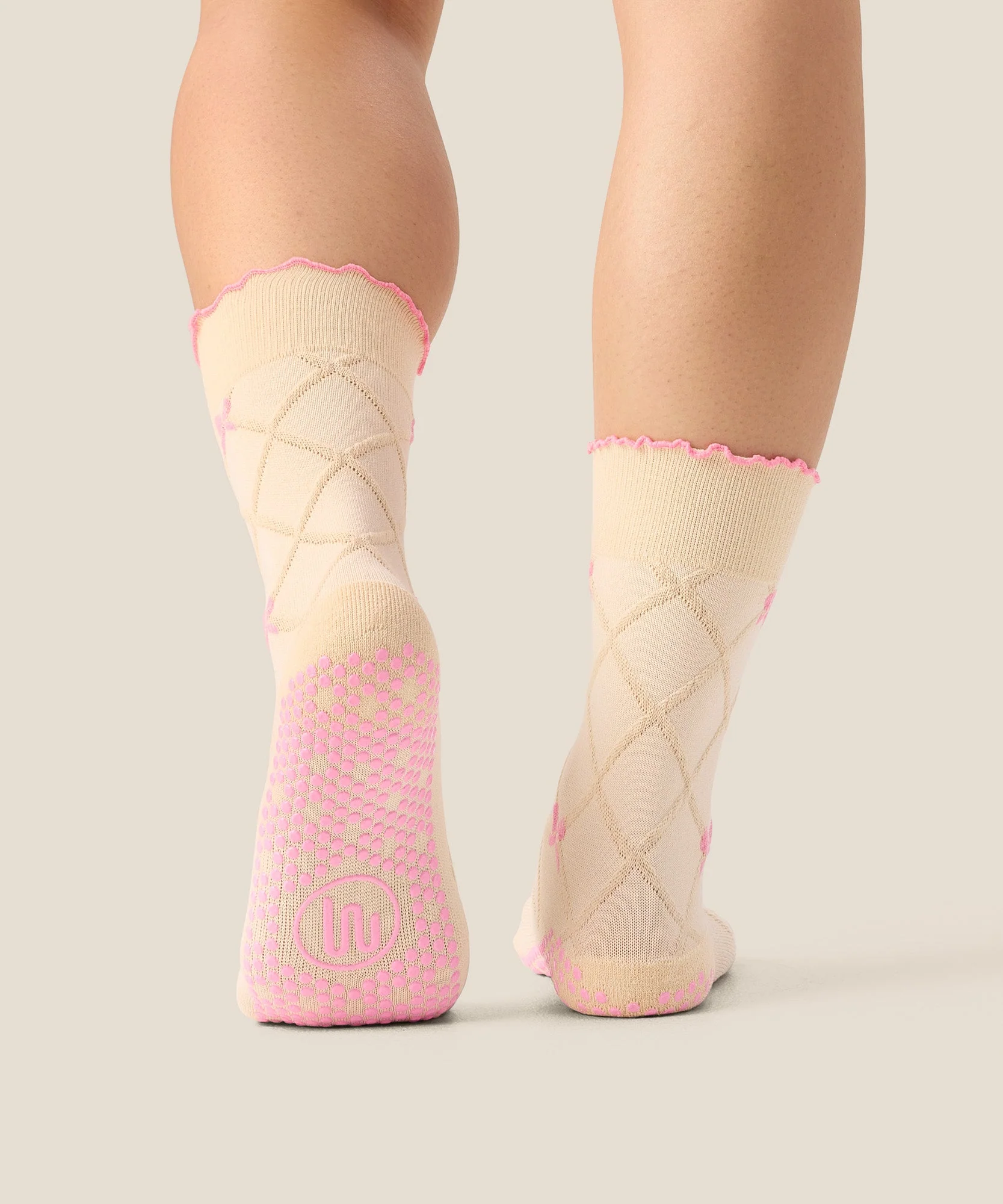 Crew Grip Socks - Lattice Oat - Image 2