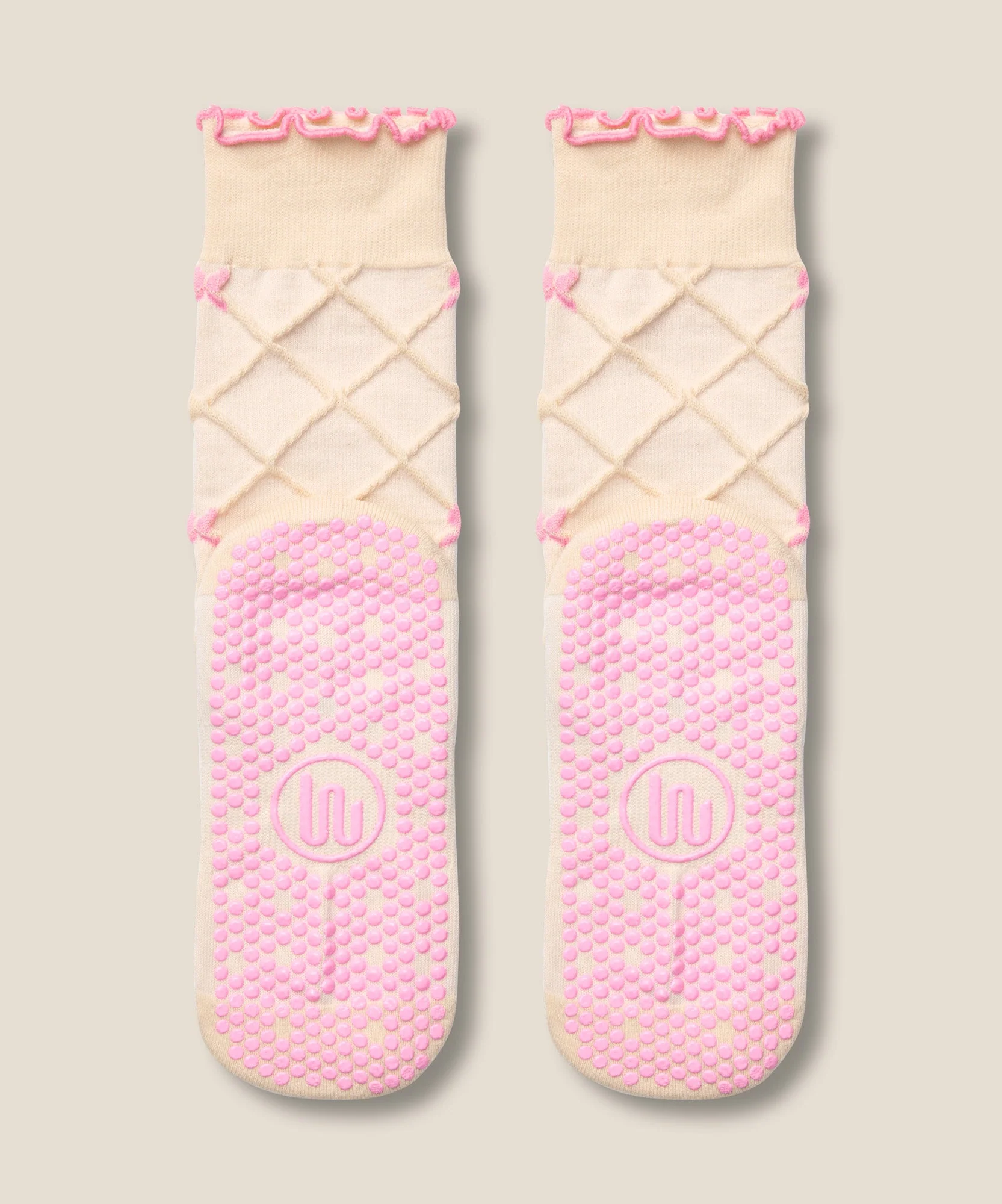Crew Grip Socks - Lattice Oat - Image 4