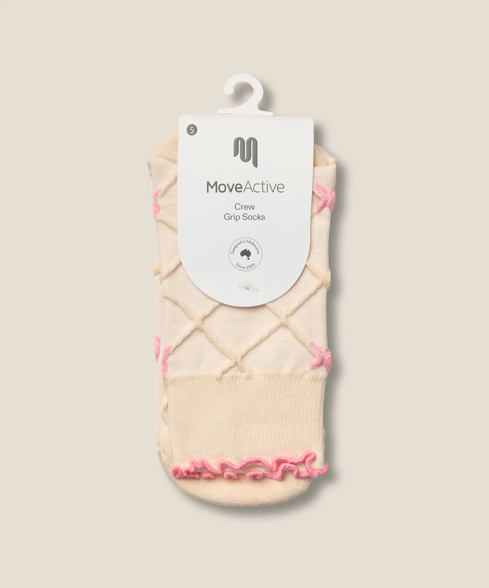 Crew Grip Socks - Lattice Oat - Image 5