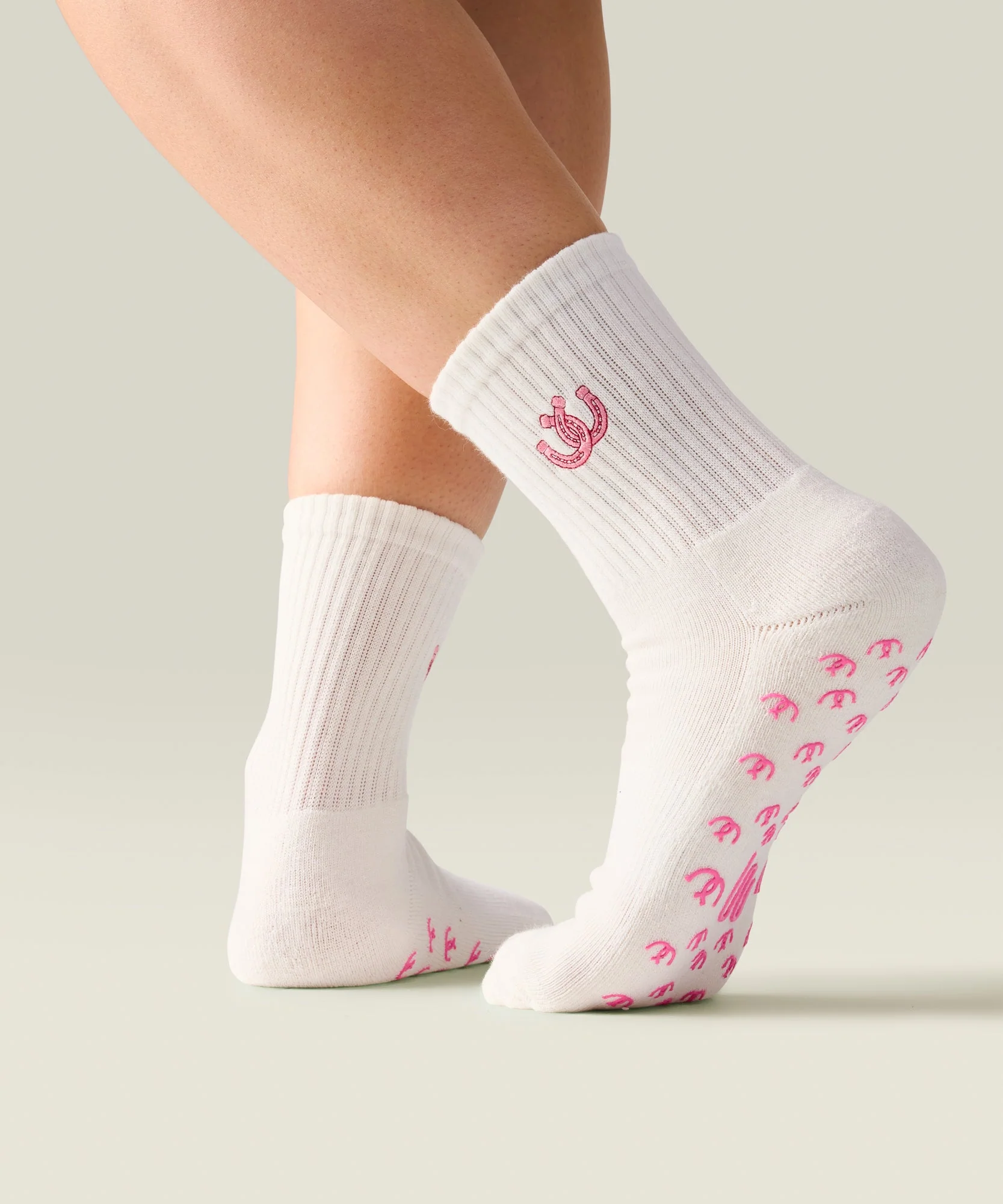 Crew Grip Socks - Lucky Horseshoe Ivory - Image 2