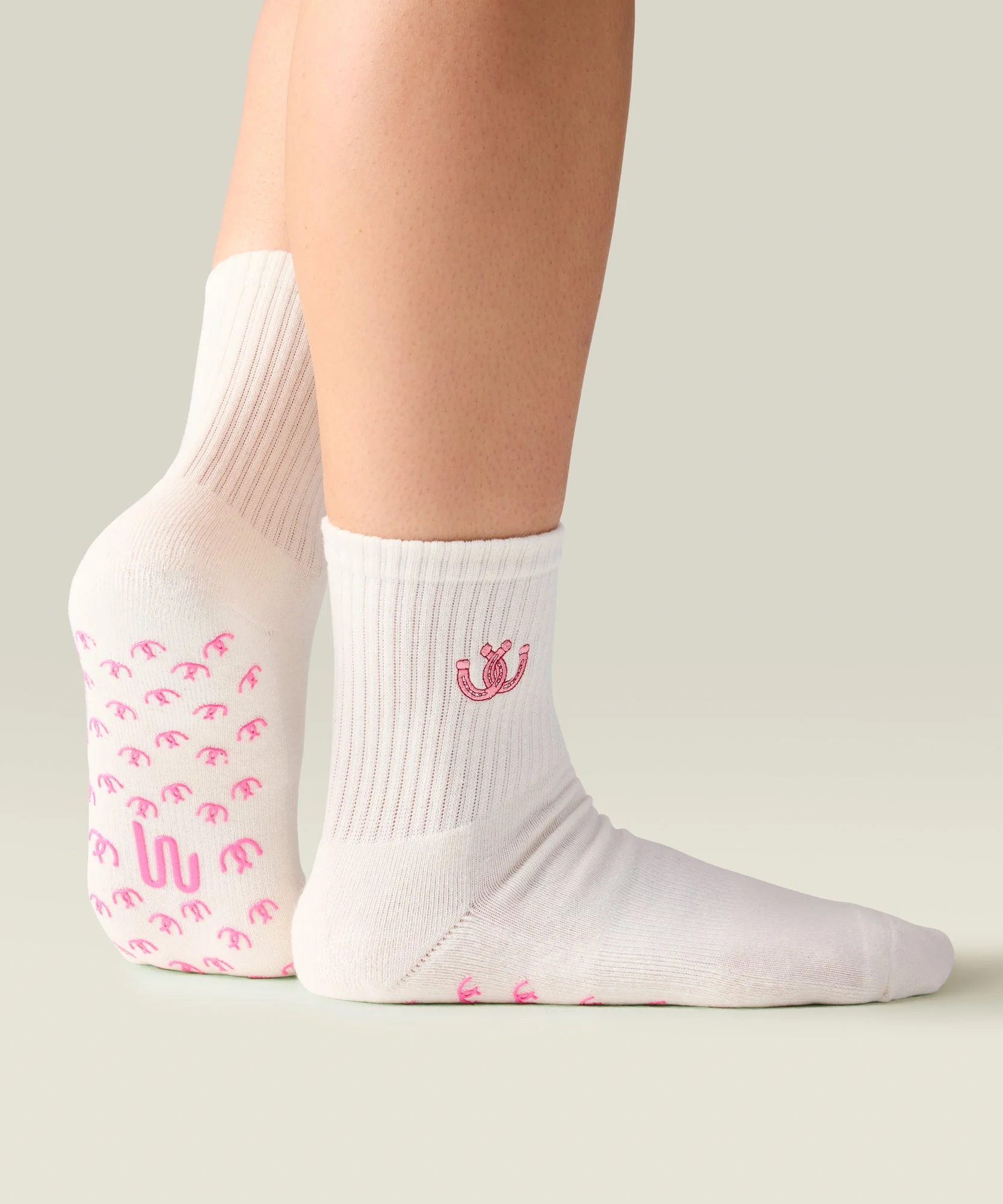 Crew Grip Socks - Lucky Horseshoe Ivory - Image 3