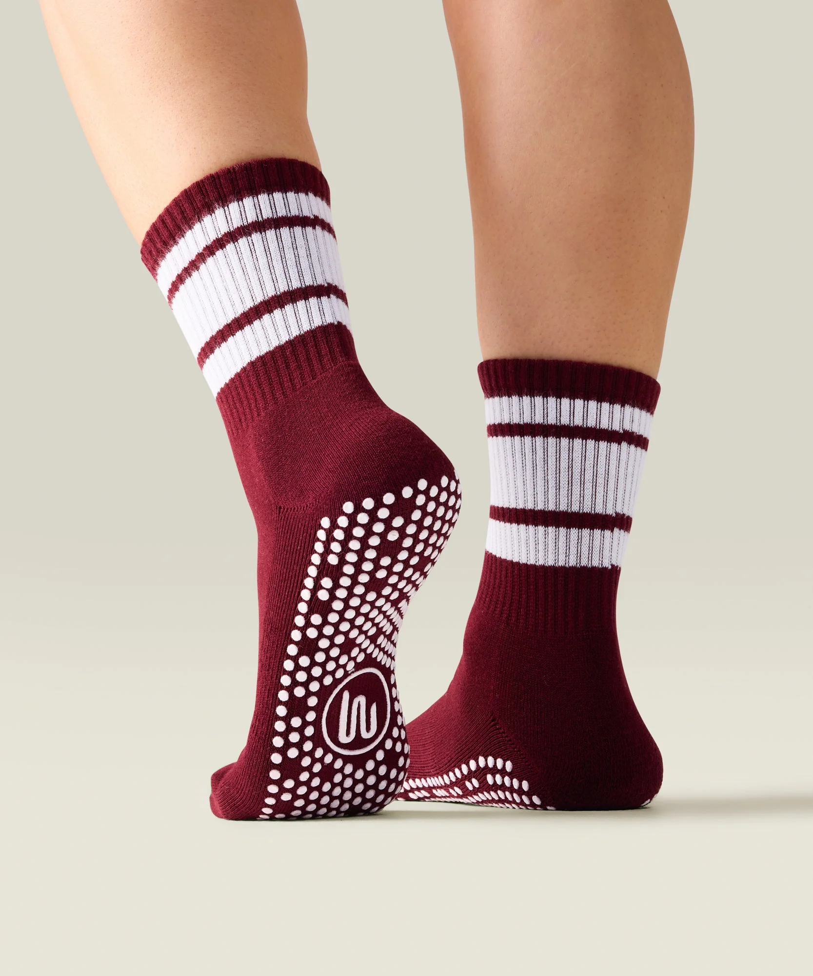 Crew Grip Socks - Mulberry Stripe - Image 2