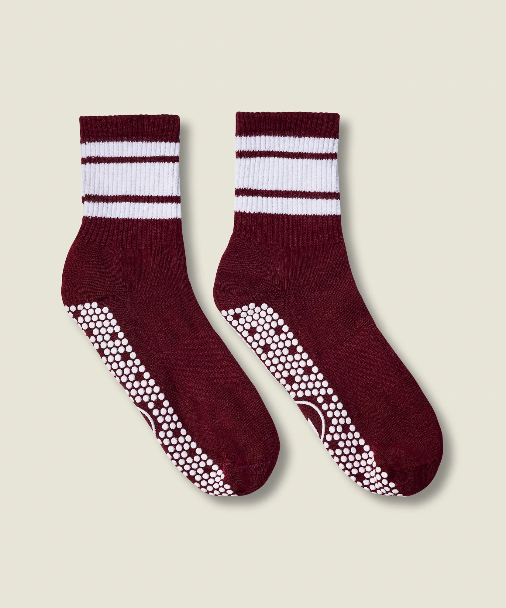 Crew Grip Socks - Mulberry Stripe - Image 3