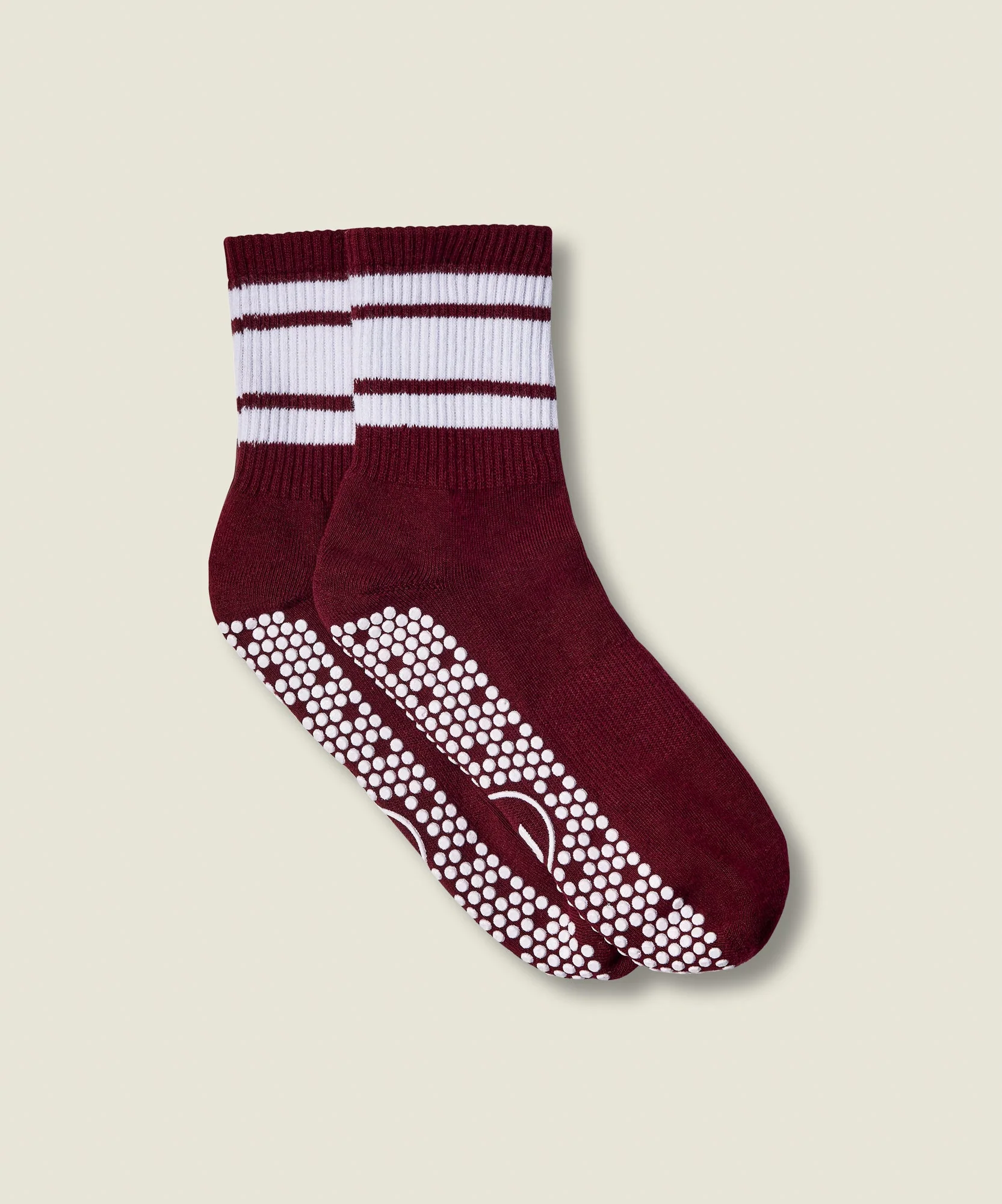 Crew Grip Socks - Mulberry Stripe - Image 5