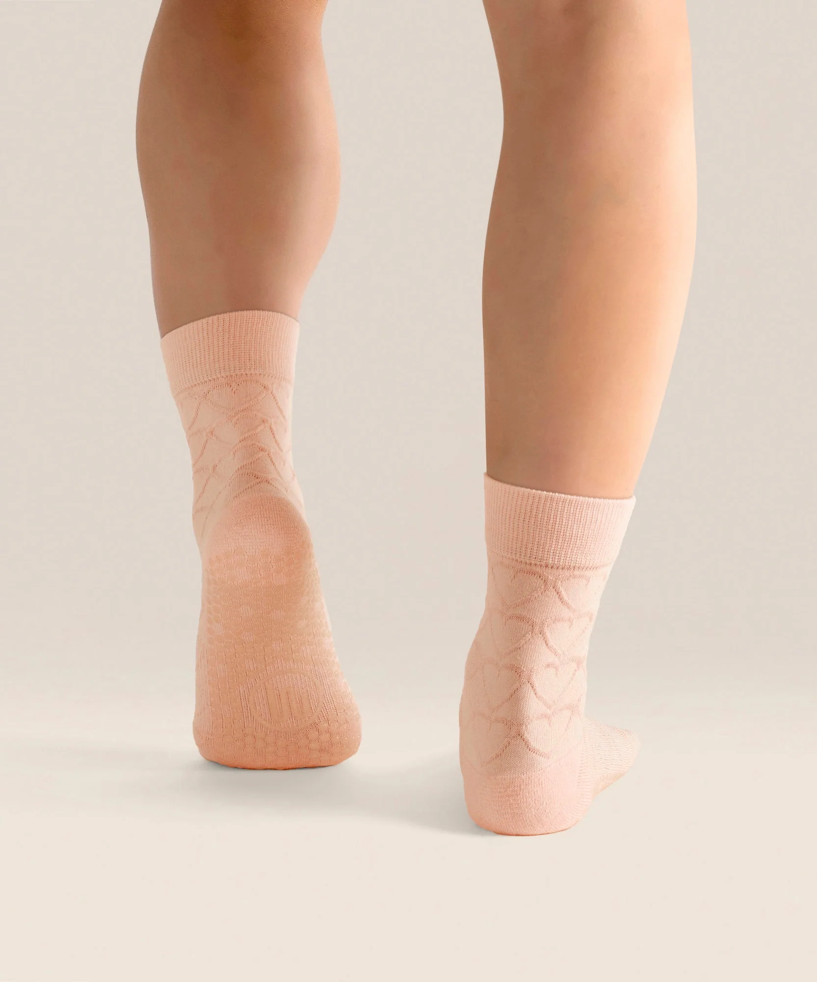 Crew Grip Socks - Parfait Pink Hearts - Image 2