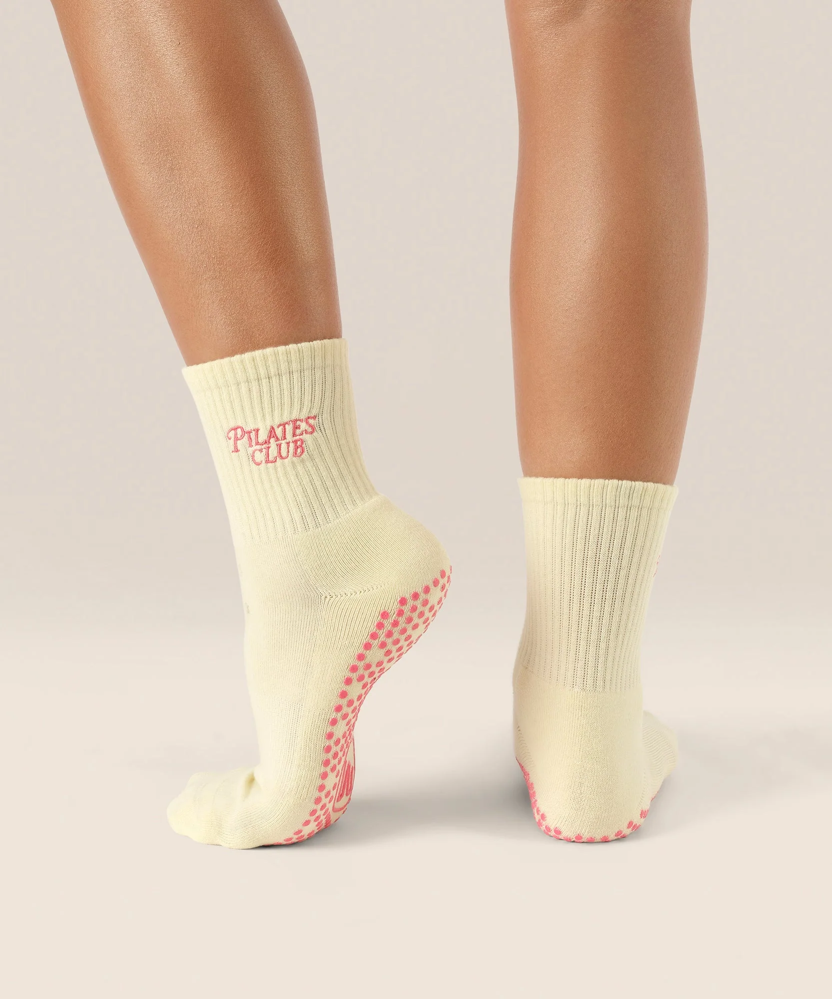 Crew Grip Socks - Pilates Club Yellow - Image 3