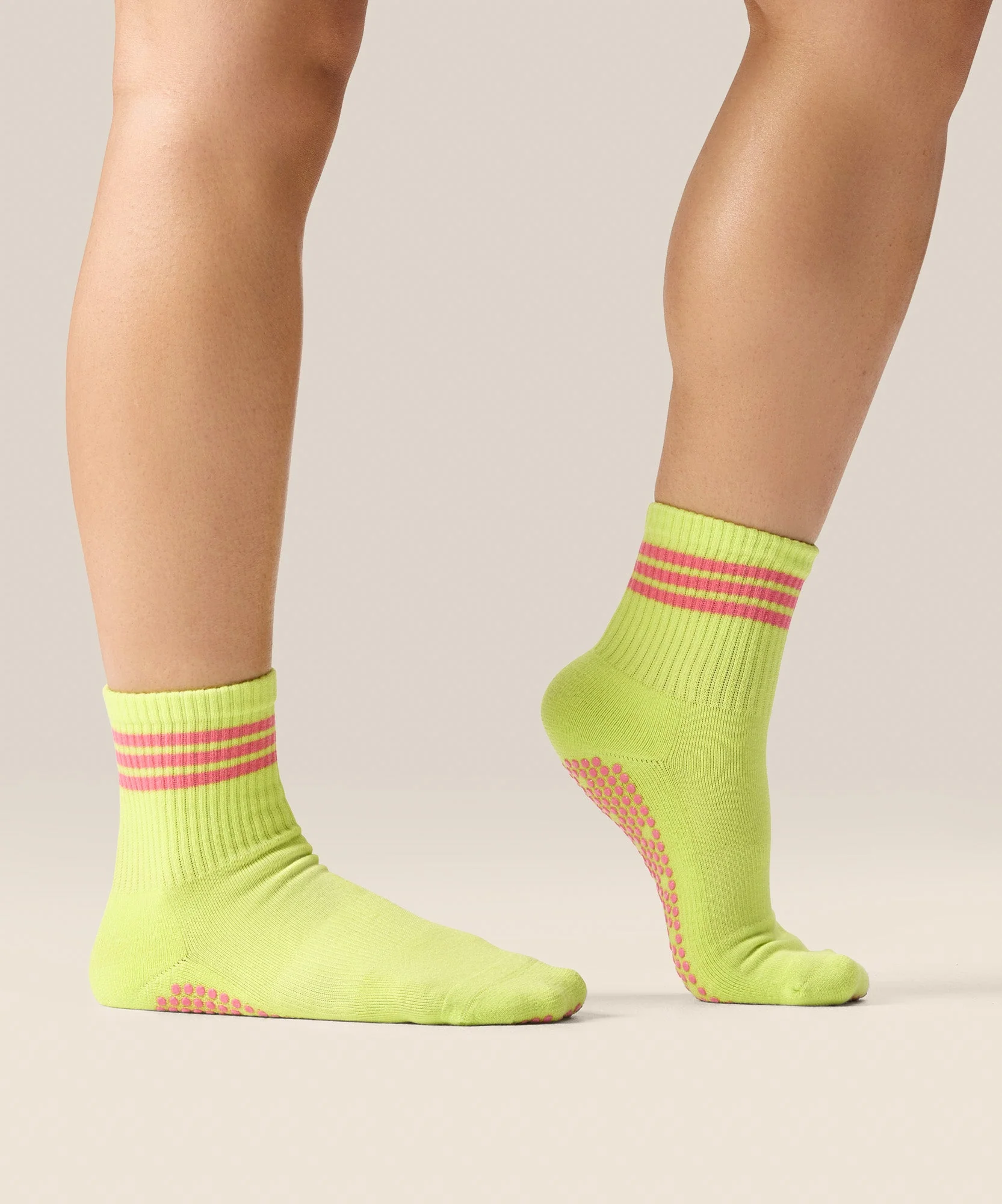 Crew Grip Socks - Pine Lime Stripe - Image 3