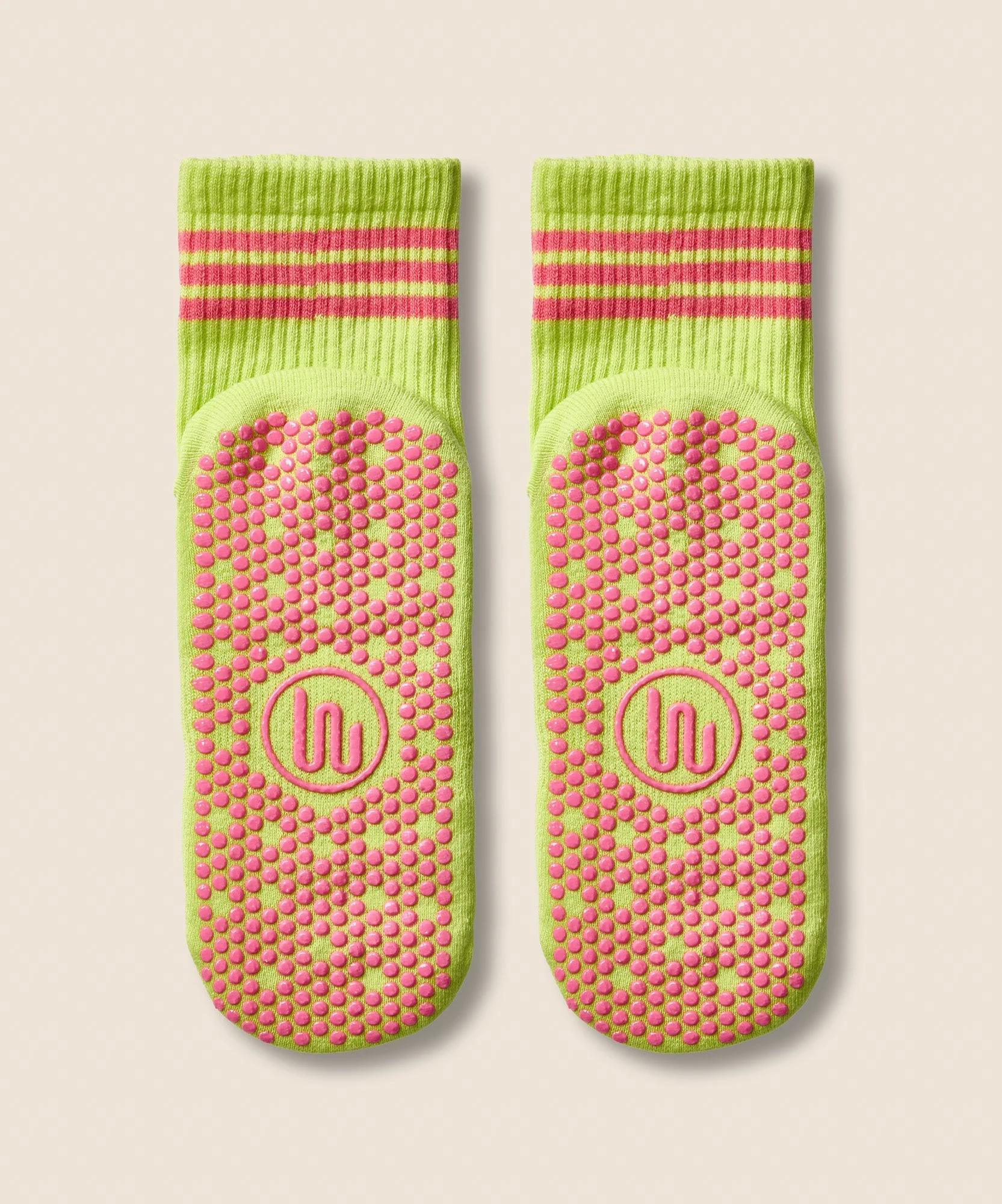 Crew Grip Socks - Pine Lime Stripe - Image 4