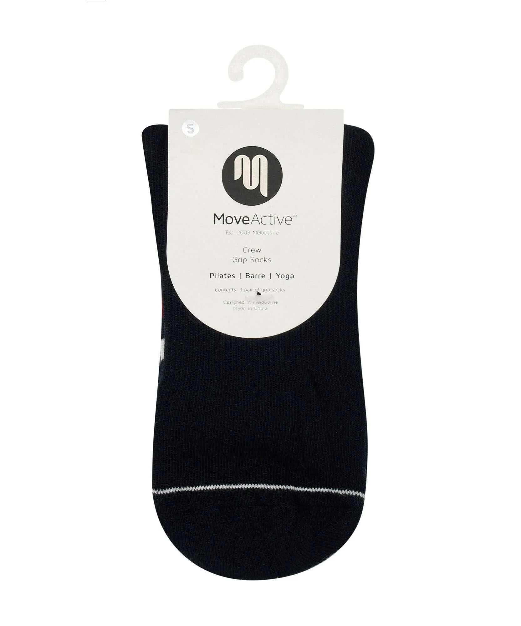 Crew Non Slip Grip Socks - Polo Stripe Navy - Image 4