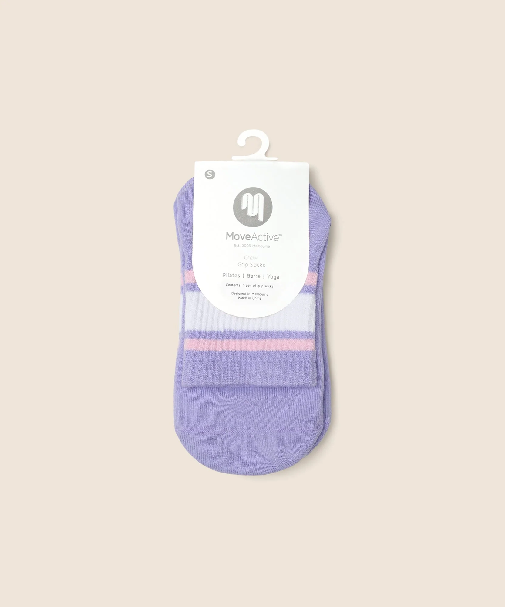 Crew Grip Socks - Purple Rain Stripe - Image 4