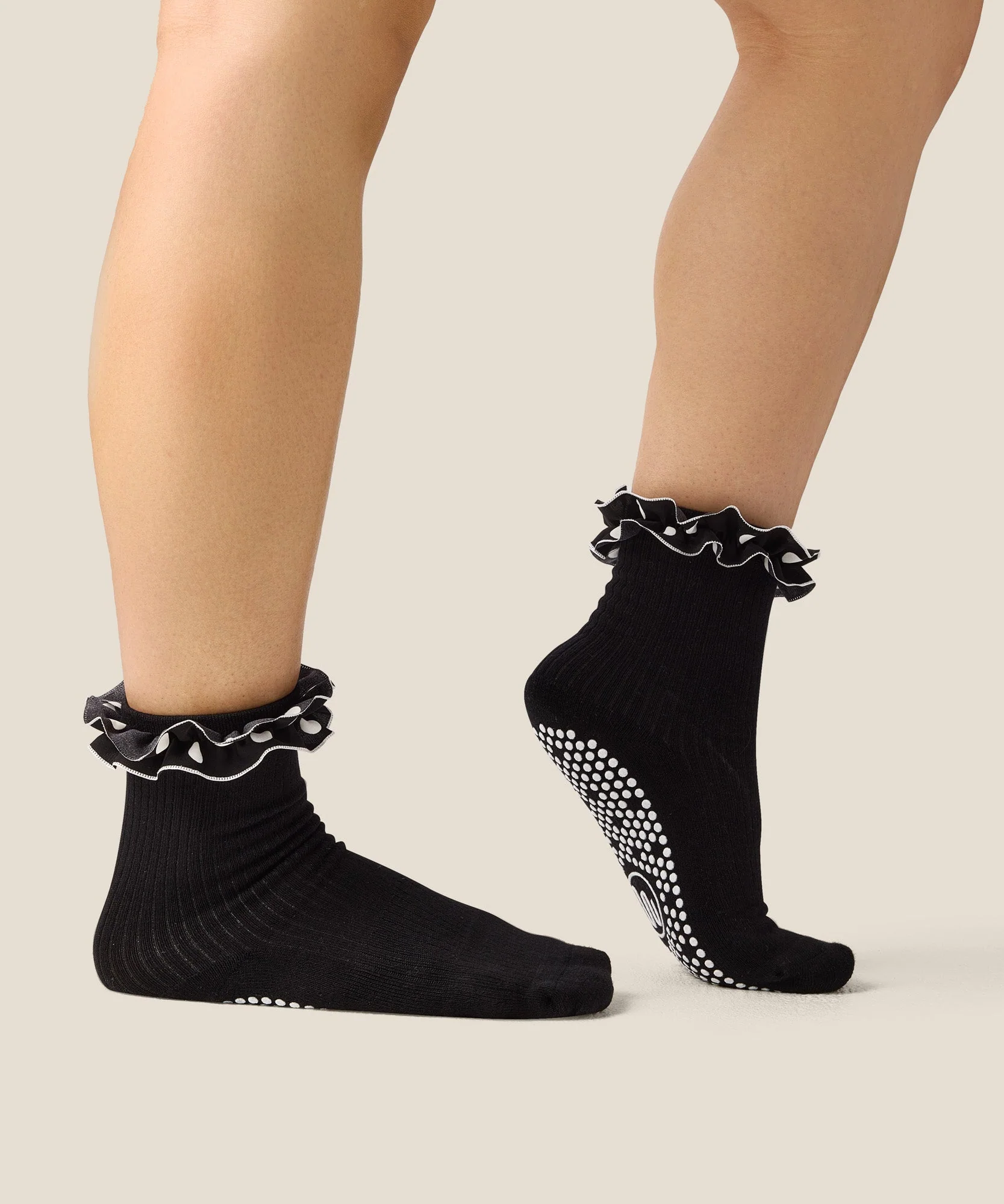 Crew Grip Socks - Ruffle Noir - Image 3