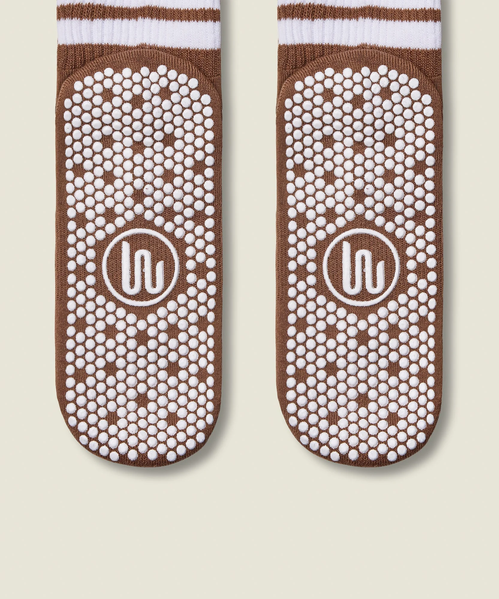 Crew Grip Socks - Tan Stripe - Image 4