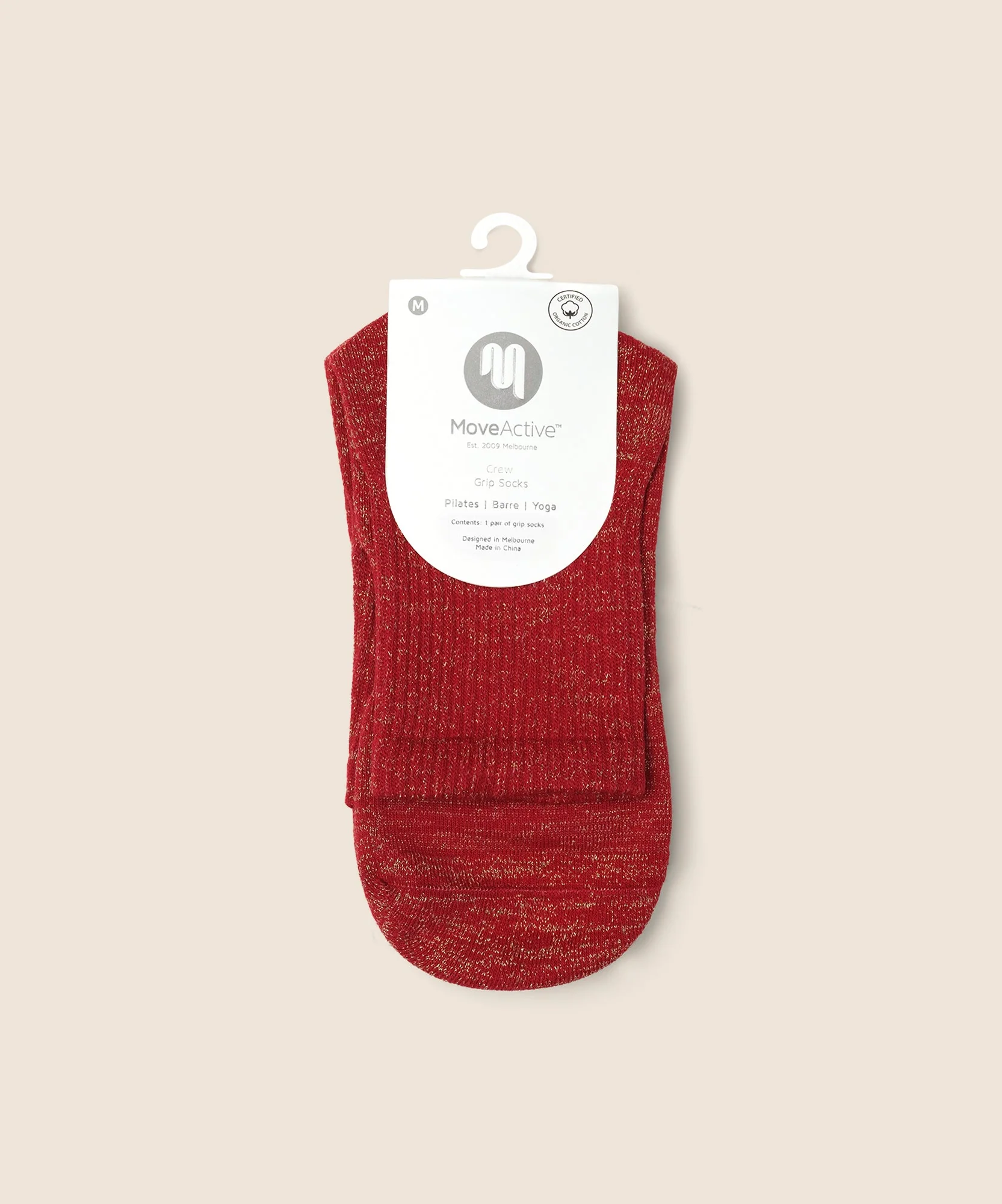 Crew Grip Socks - Tinsel Ruby - Image 6