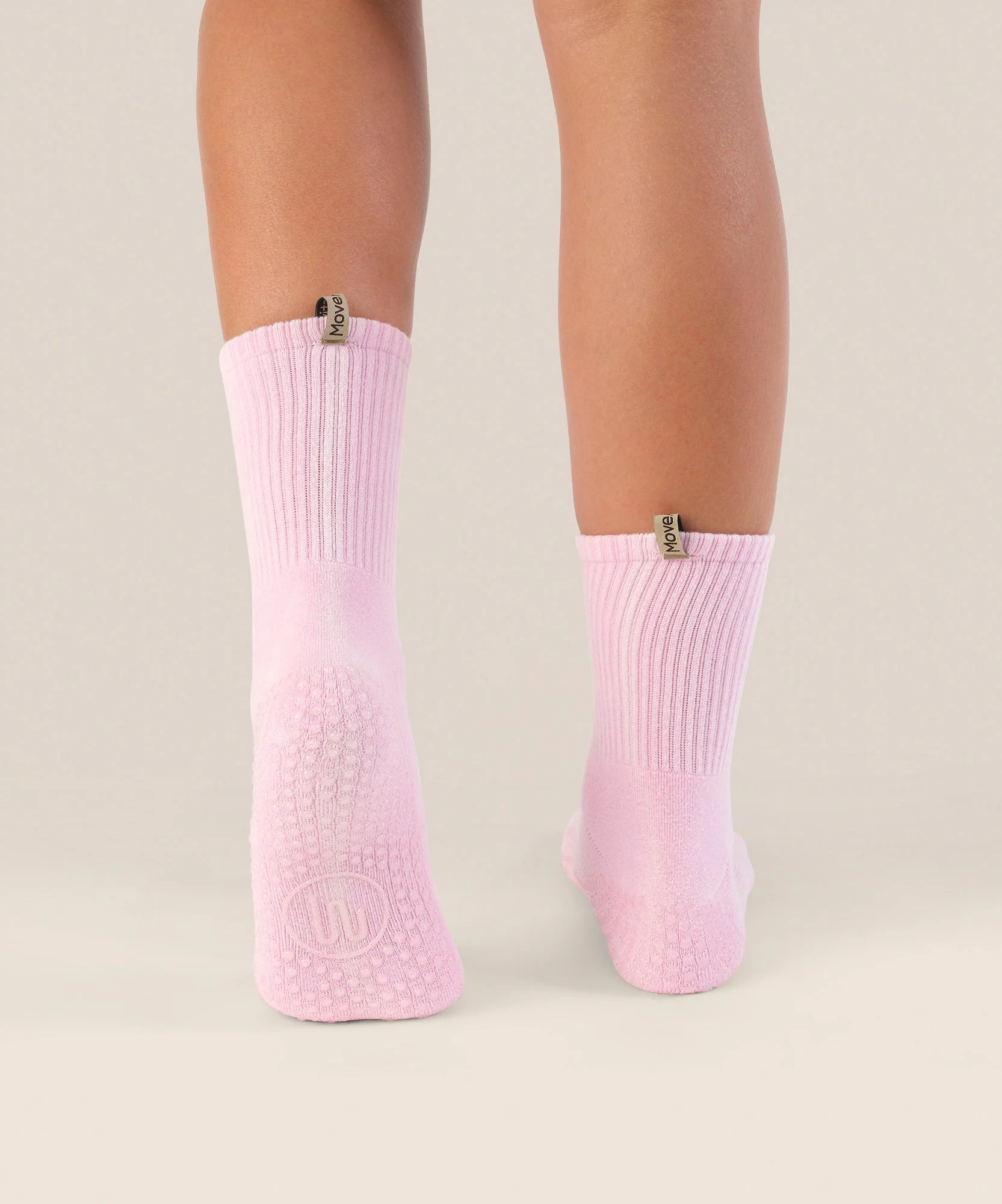 Crew Grip Socks - Vintage Rib Cool Pink - Image 2