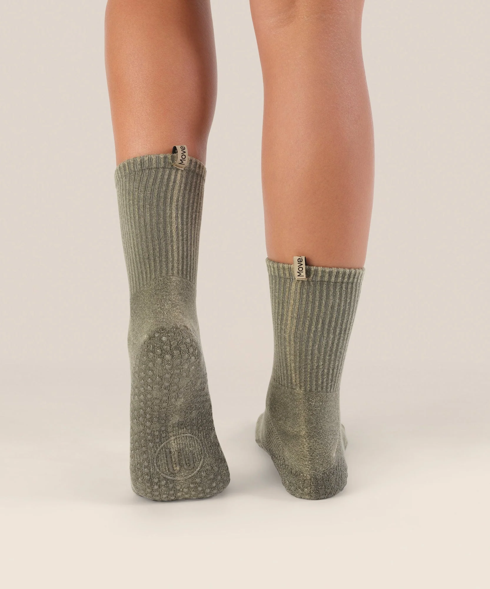 Crew Grip Socks - Vintage Rib Khaki - Image 2