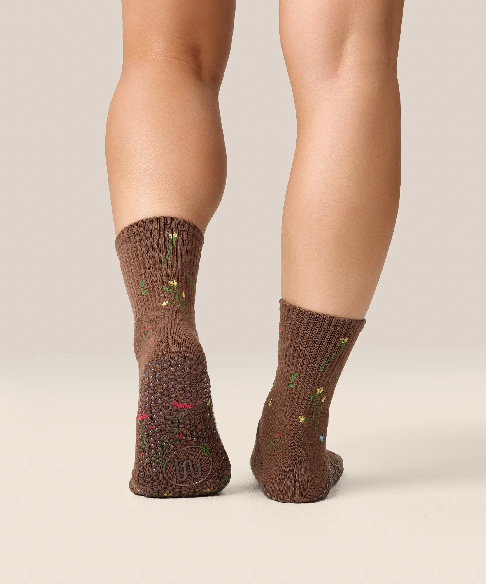 Crew Grip Socks - Wildflower Brown - Image 3