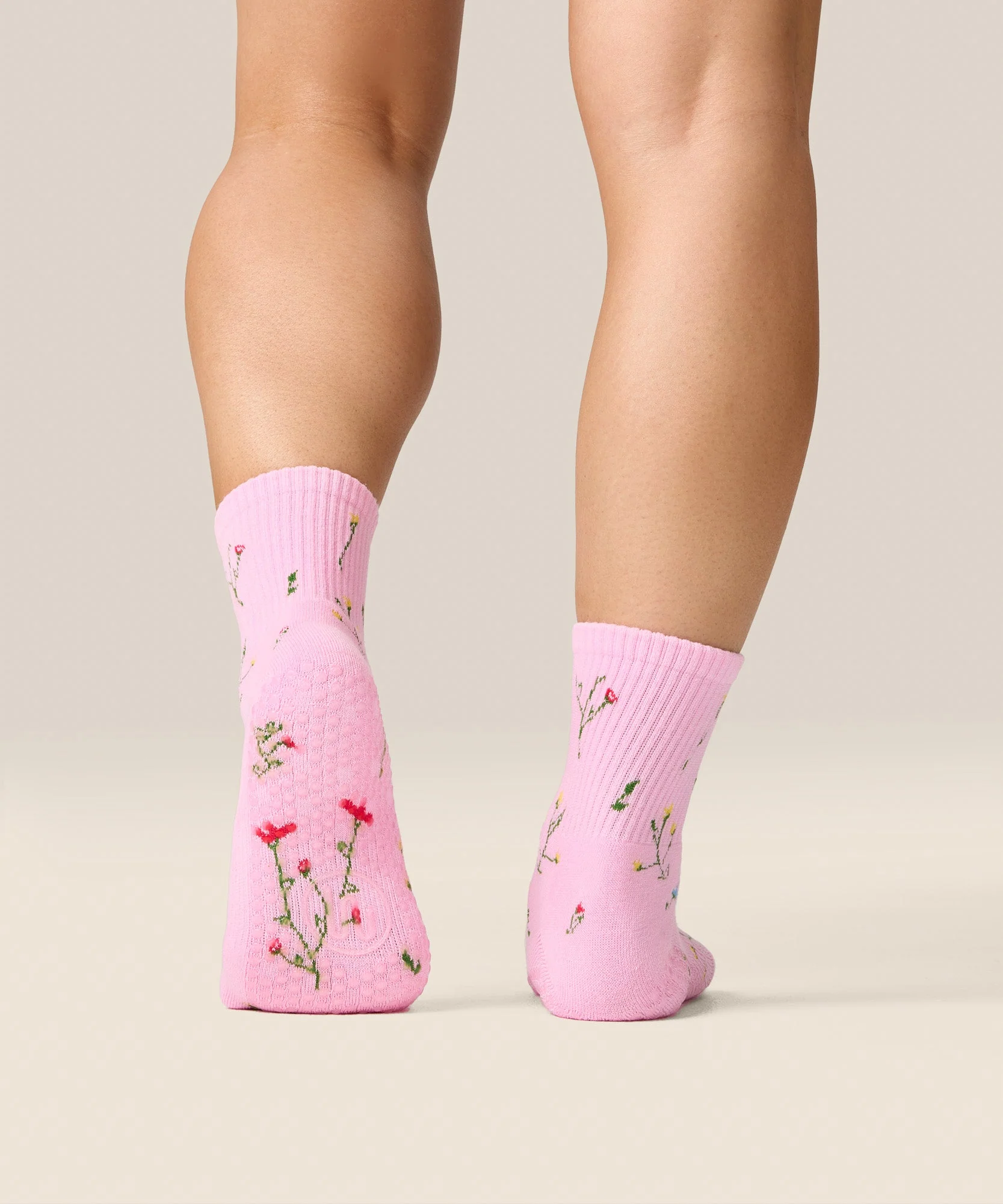 Crew Grip Socks - Wildflower Pink - Image 2