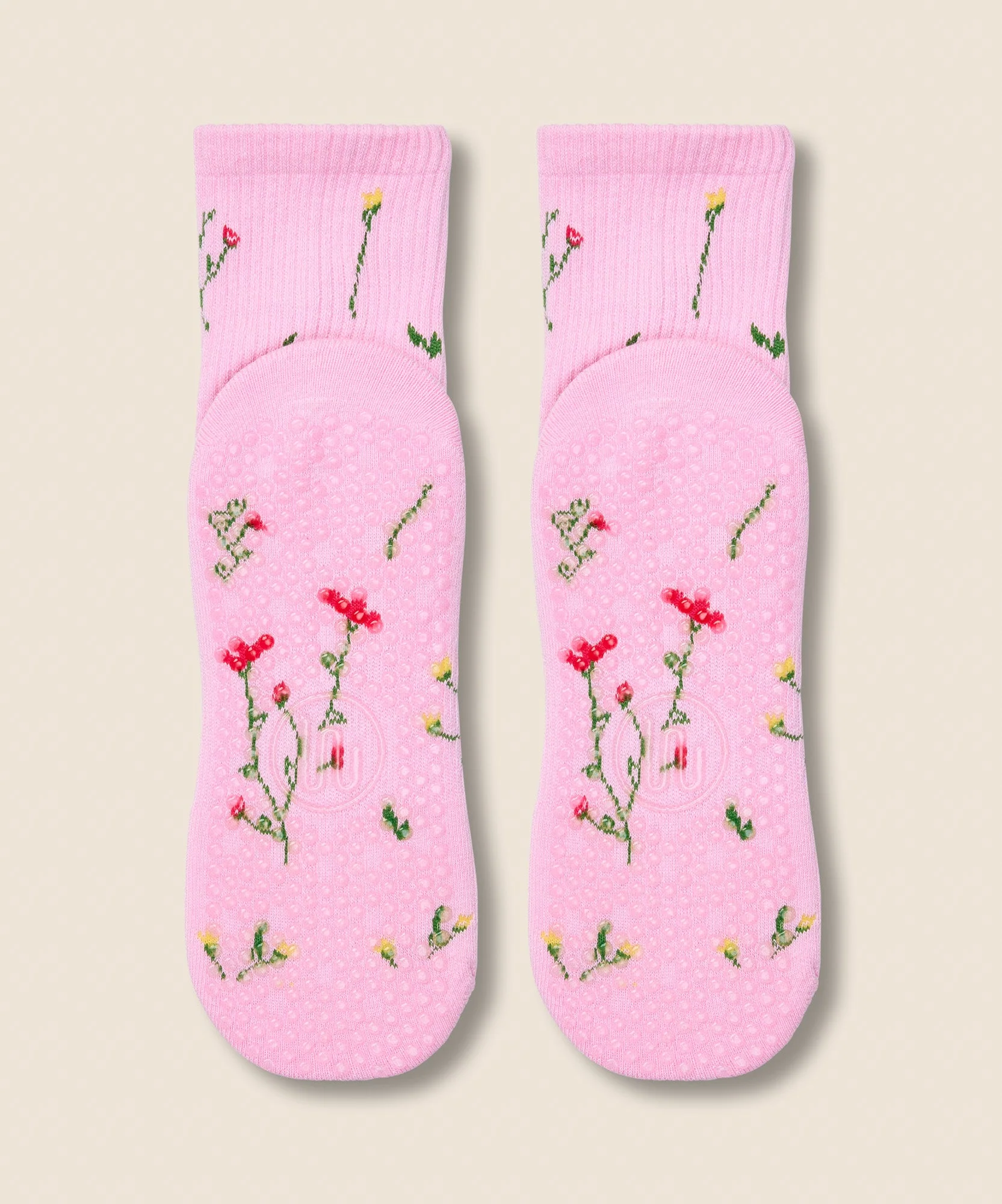 Crew Grip Socks - Wildflower Pink - Image 4