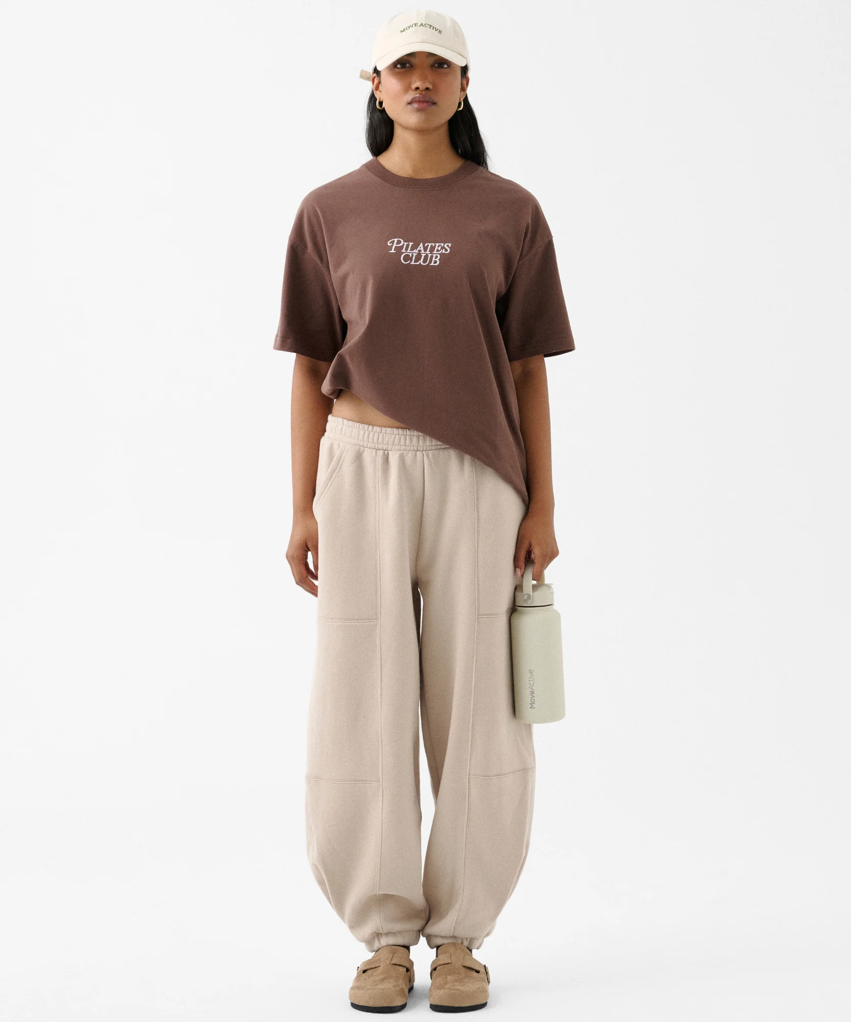 Pilates Club Tee - Brown - Image 2