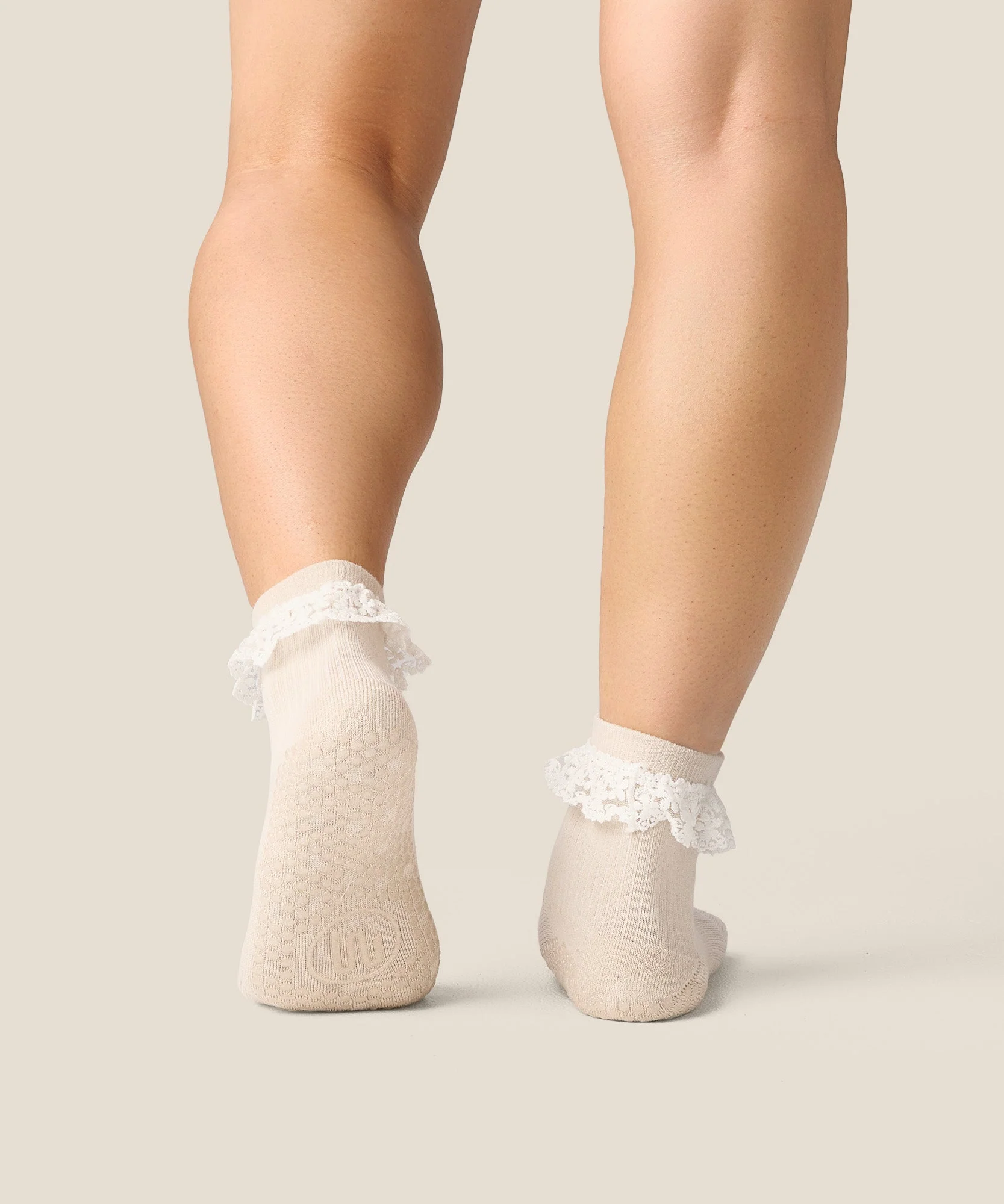Quarter Crew Grip Socks - Lovers Lace - Image 2