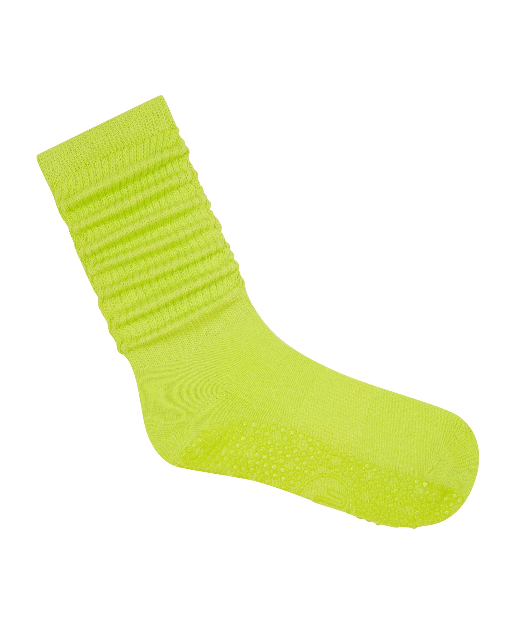 Scrunch Grip Socks - Lime High - Image 2