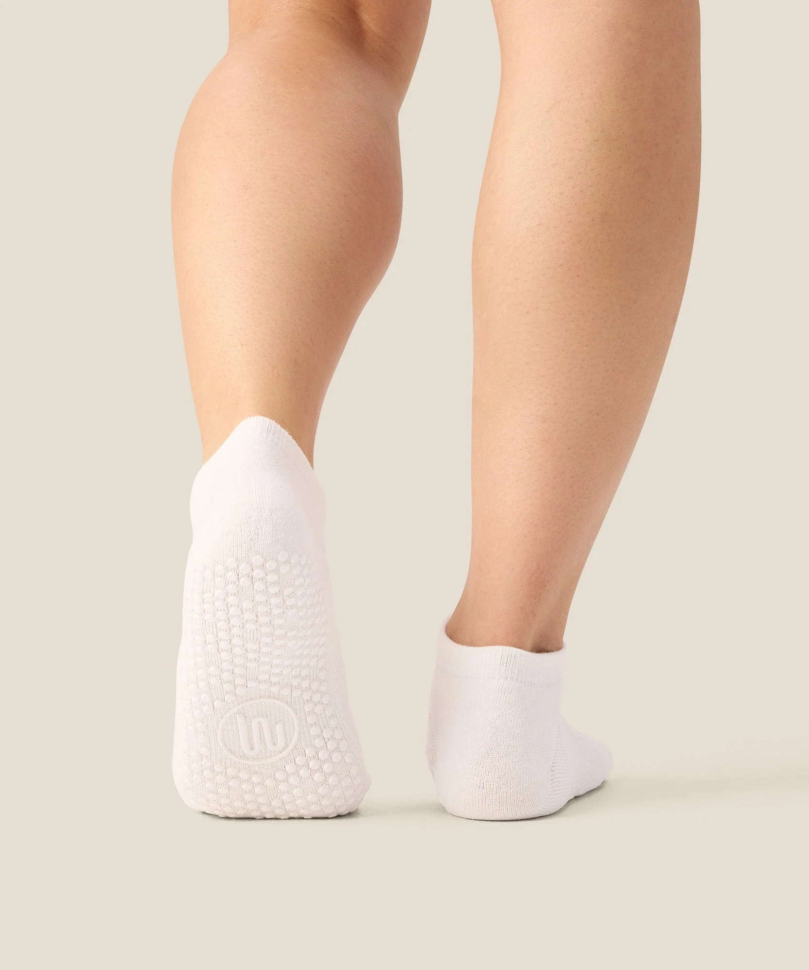 Slide On Grip Socks - Ivory - Image 2